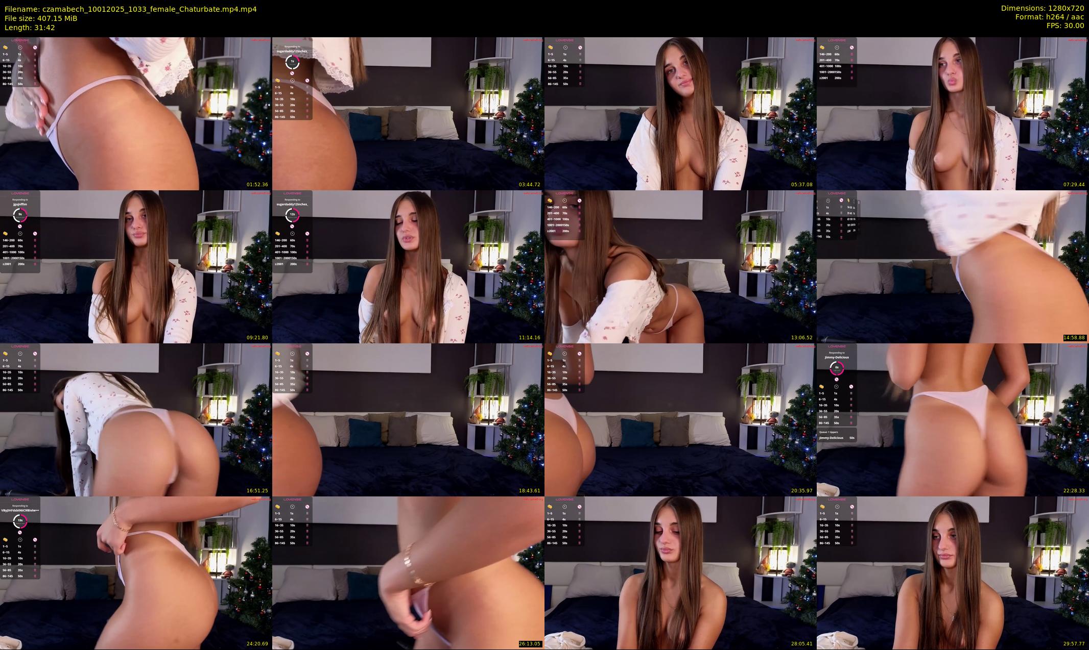 czamabech — 32 minute Chaturbate female cam show recording, 720p, Jan 10, 2025
