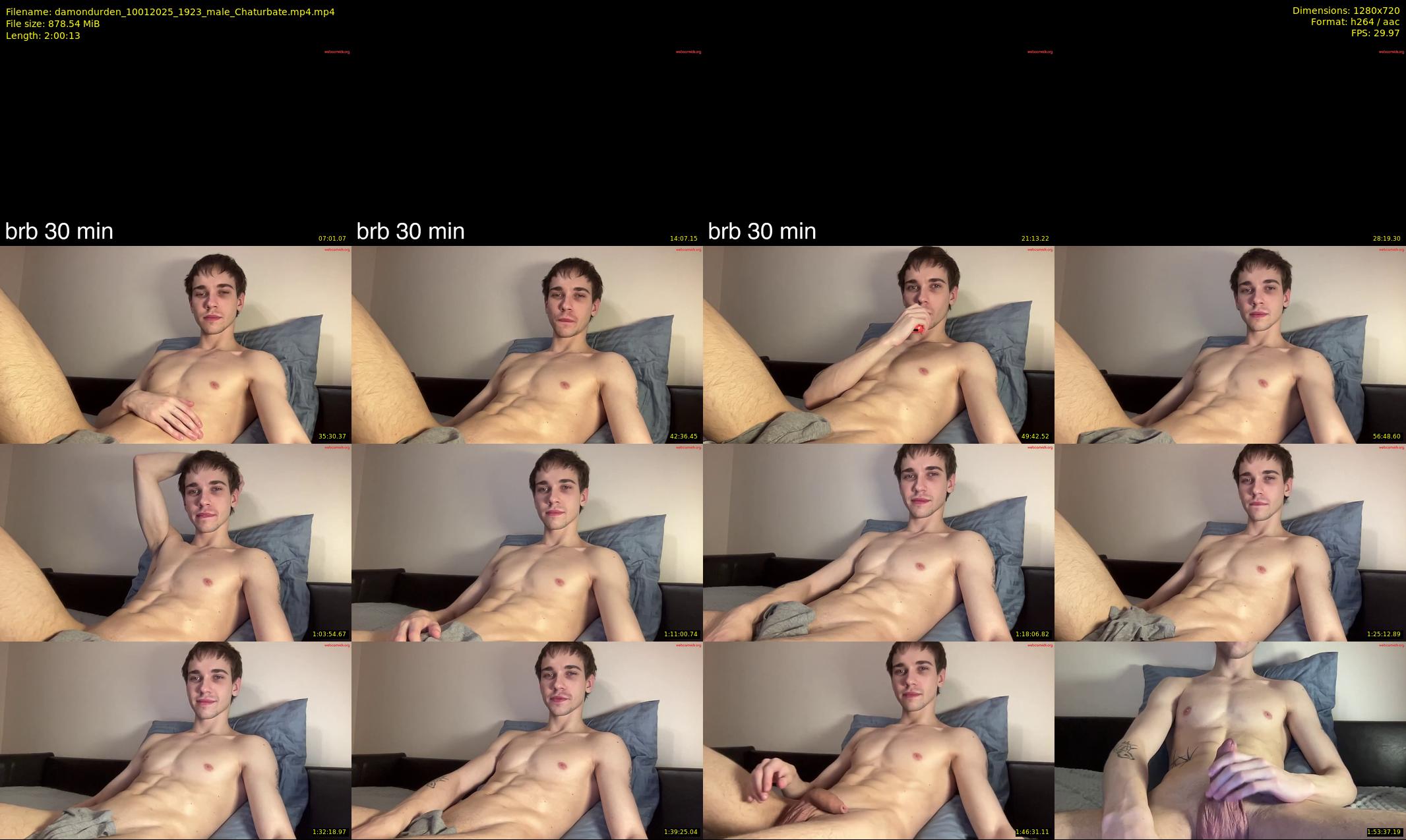 damondurden — 121 minute Chaturbate male cam show recording, 720p, Jan 10, 2025