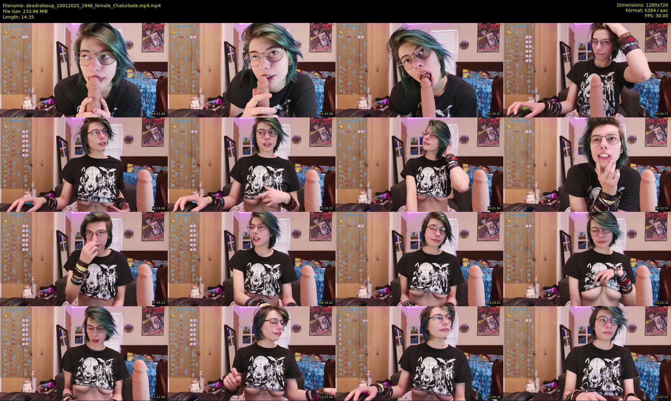 deadratsoup — 15 minute Chaturbate female cam show recording, 720p, Jan 10, 2025
