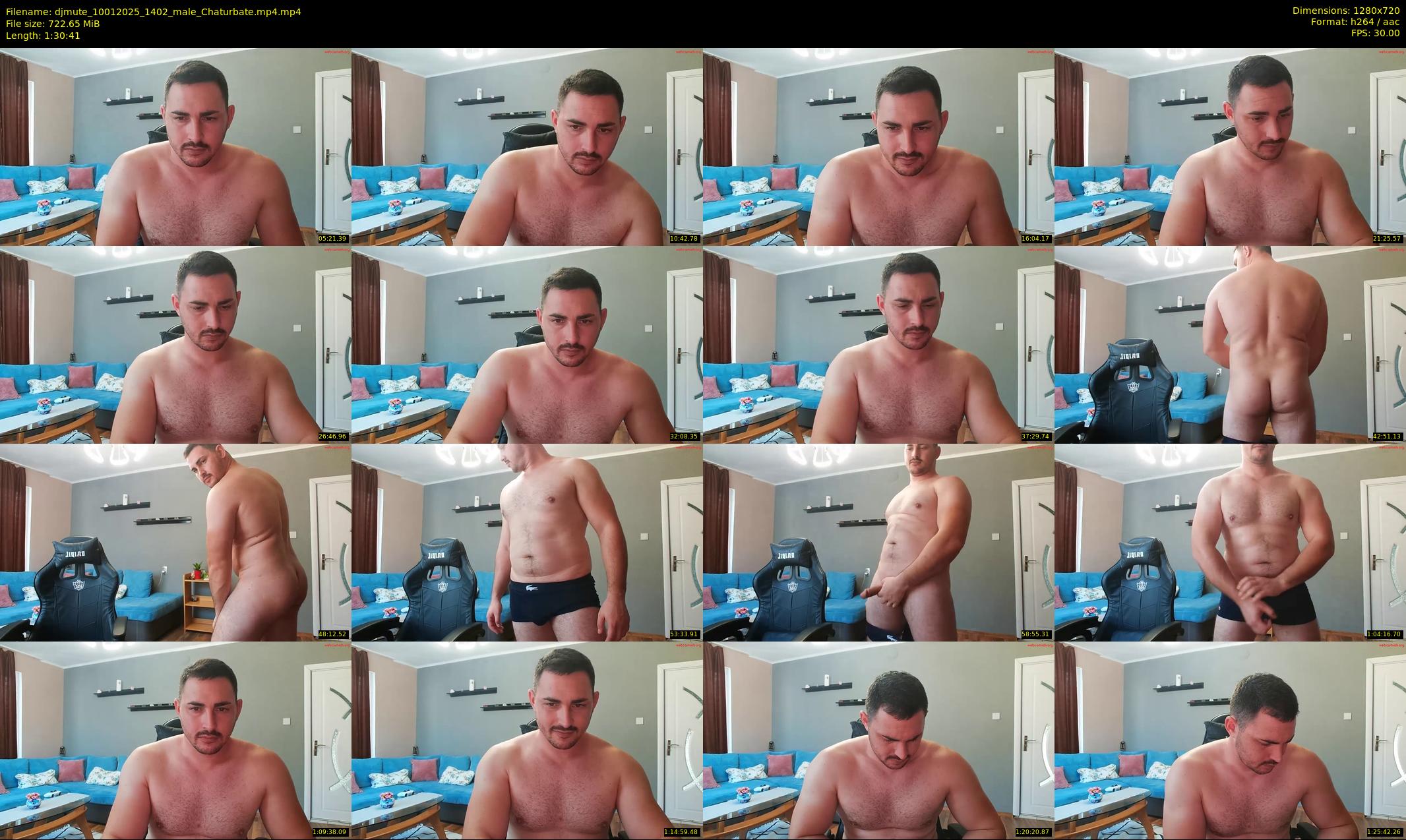 djmute — 91 minute Chaturbate male cam show recording, 720p, Jan 10, 2025
