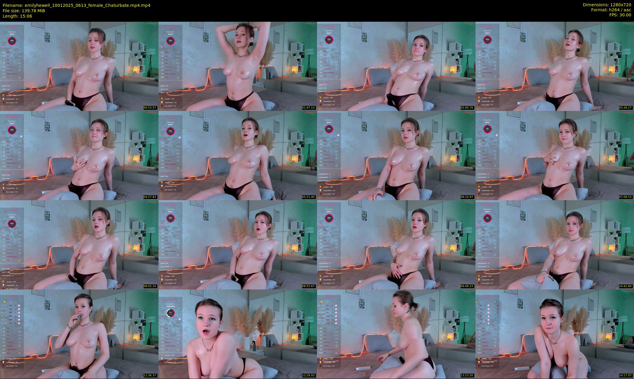 emilyhewell — 16 minute Chaturbate female cam show recording, 720p, Jan 10, 2025
