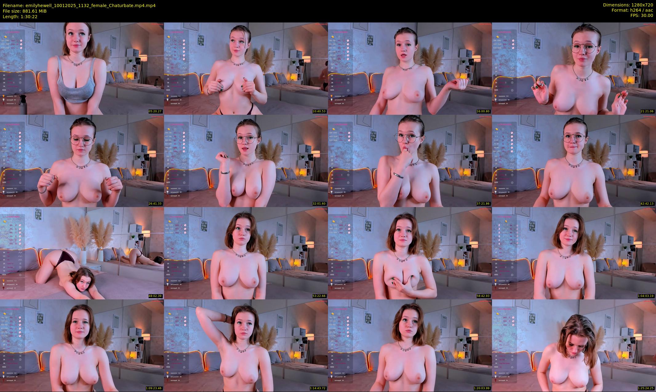 emilyhewell — 91 minute Chaturbate female cam show recording, 720p, Jan 10, 2025