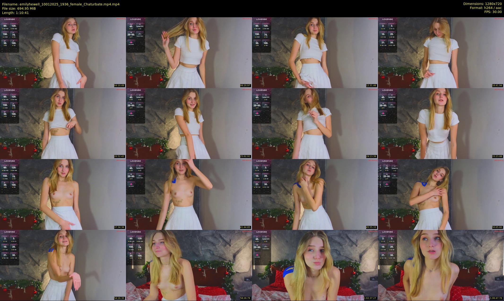emilyhewell — 71 minute Chaturbate female cam show recording, 720p, Jan 10, 2025