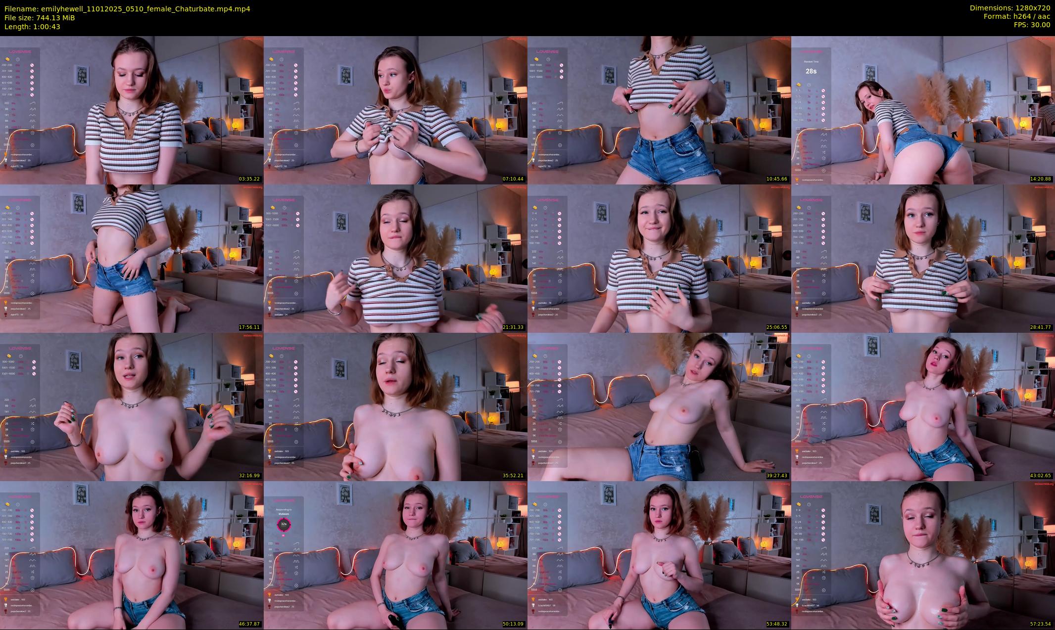emilyhewell — 61 minute Chaturbate female cam show recording, 720p, Jan 11, 2025