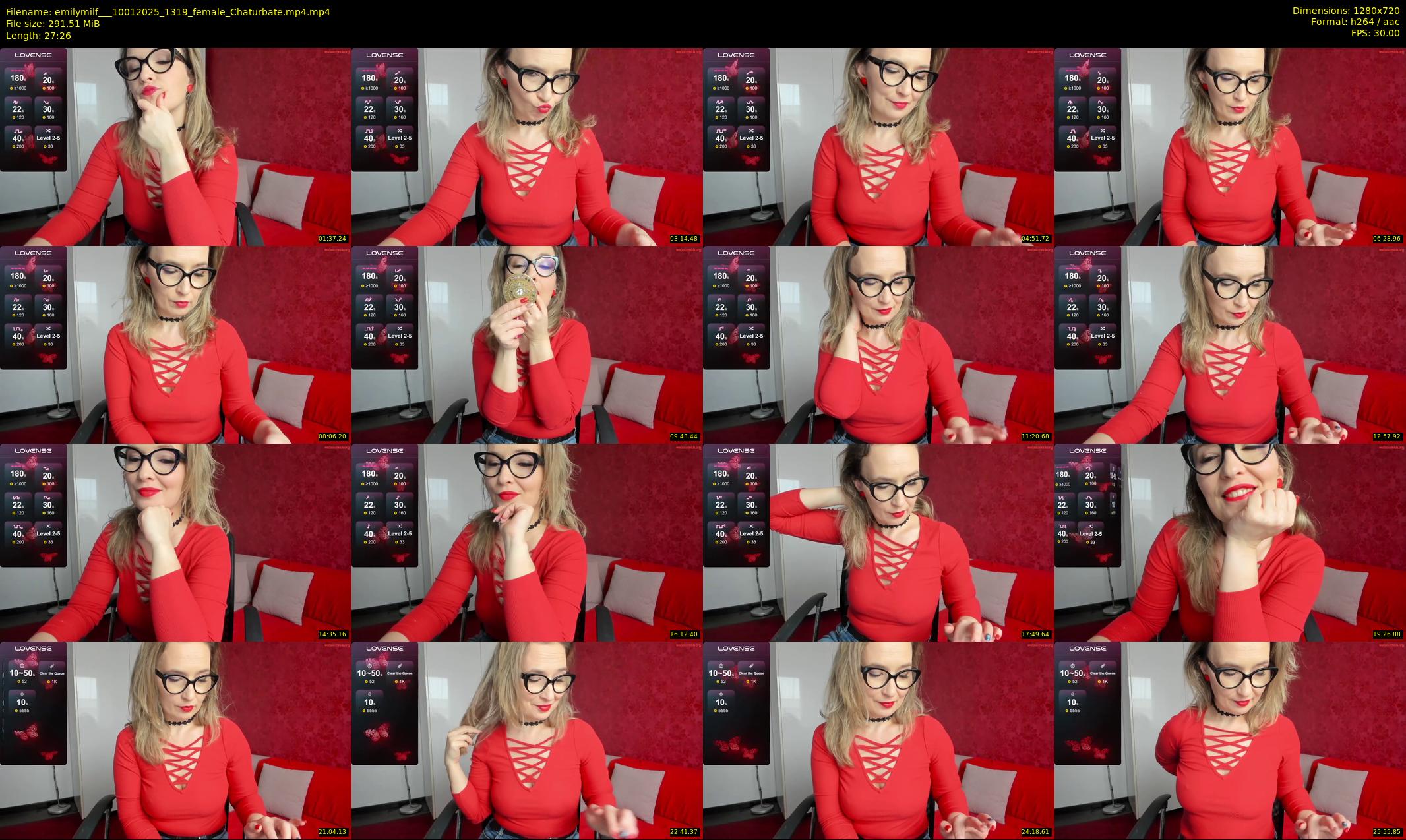emilymilf__ — 28 minute Chaturbate female cam show recording, 720p, Jan 10, 2025