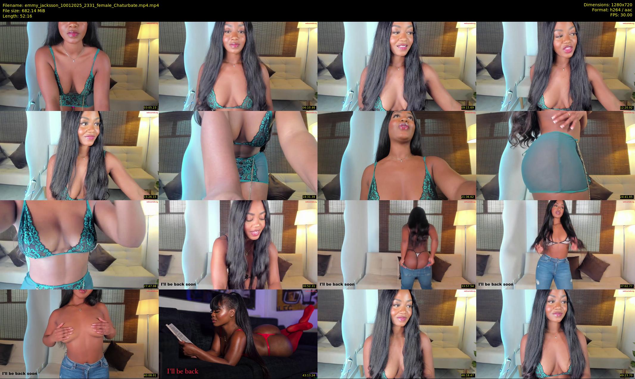 emmy_jacksson — 53 minute Chaturbate female cam show recording, 720p, Jan 10, 2025