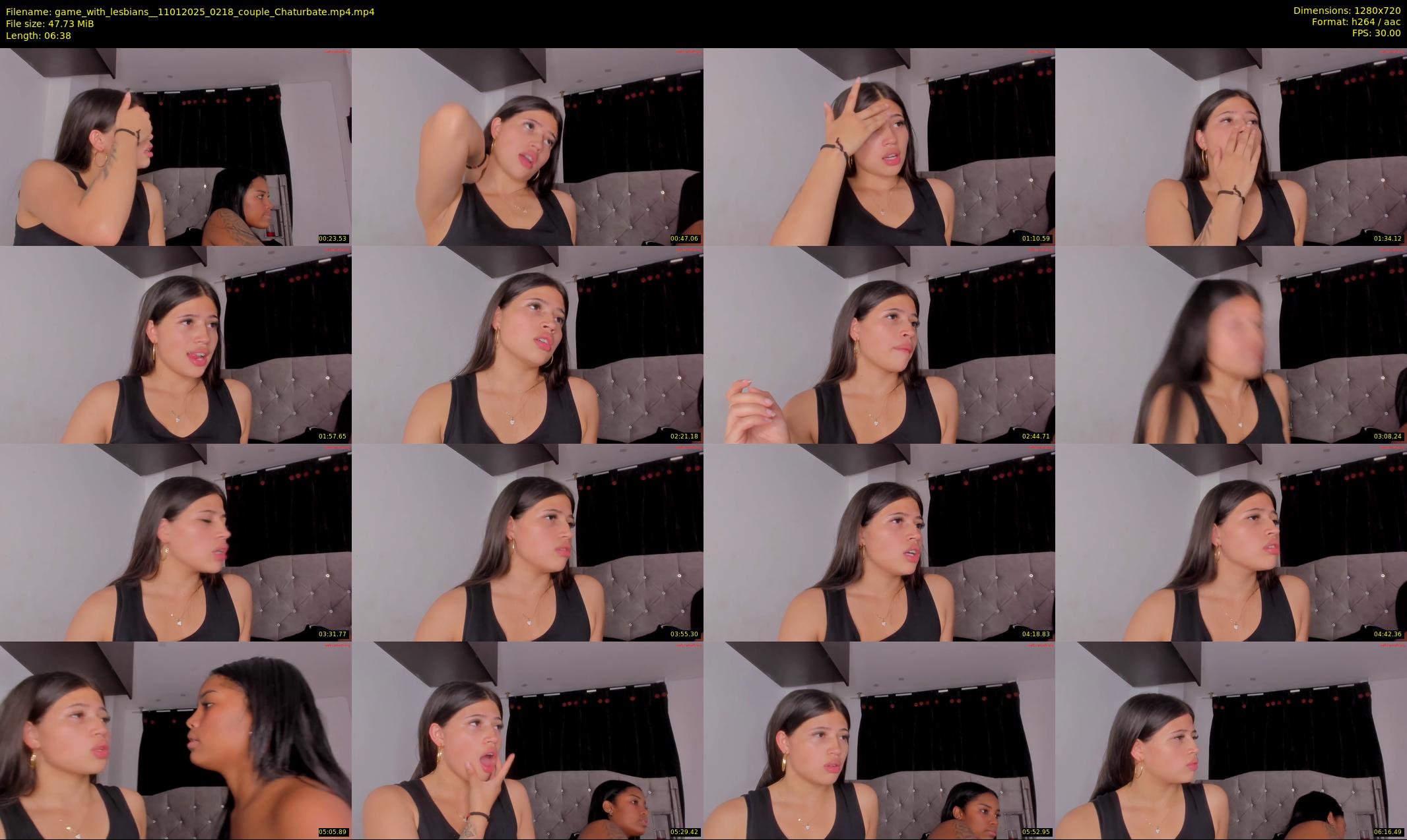 game_with_lesbians_ — 7 minute Chaturbate couple cam show recording, 720p, Jan 11, 2025