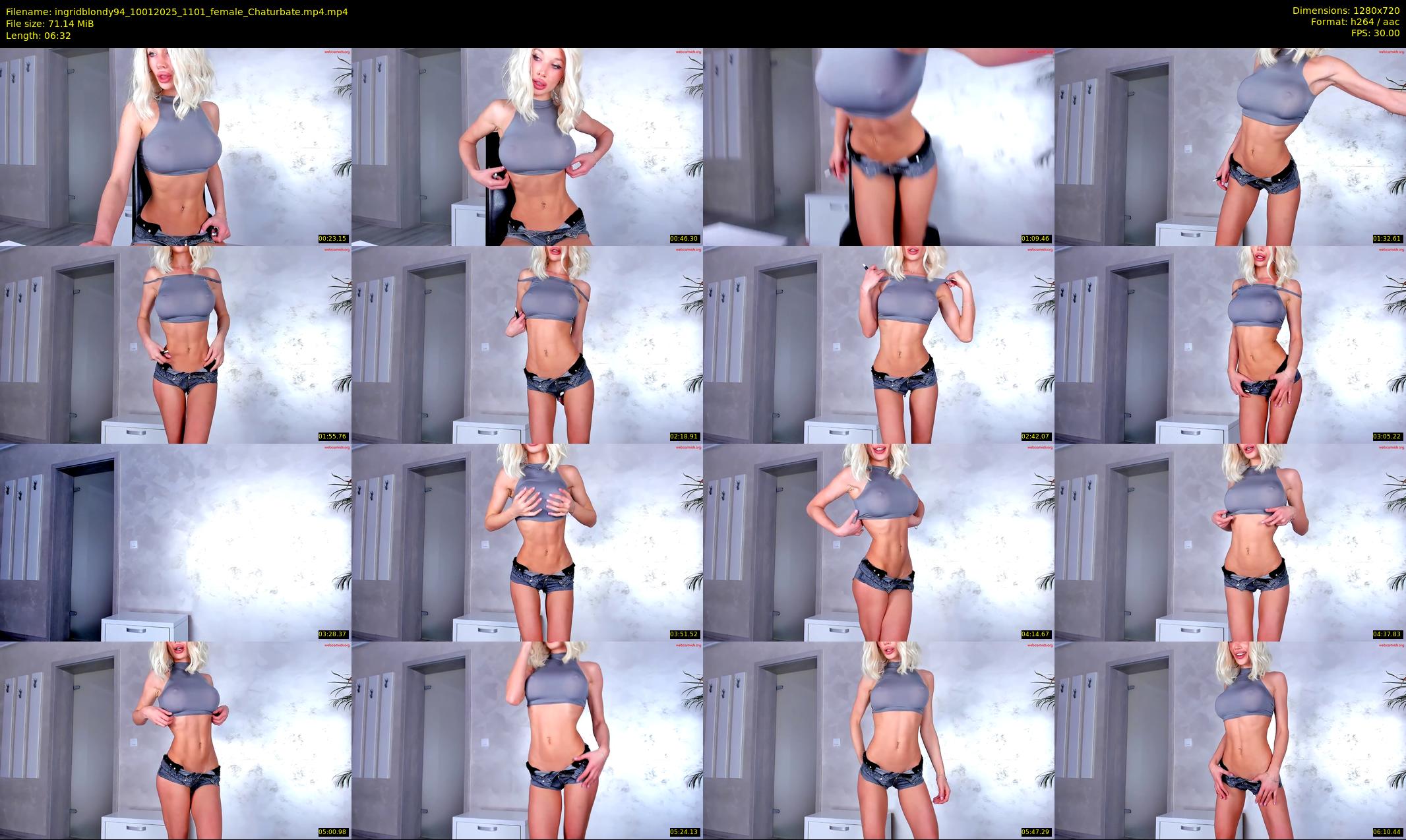 ingridblondy94 — 7 minute Chaturbate female cam show recording, 720p, Jan 10, 2025