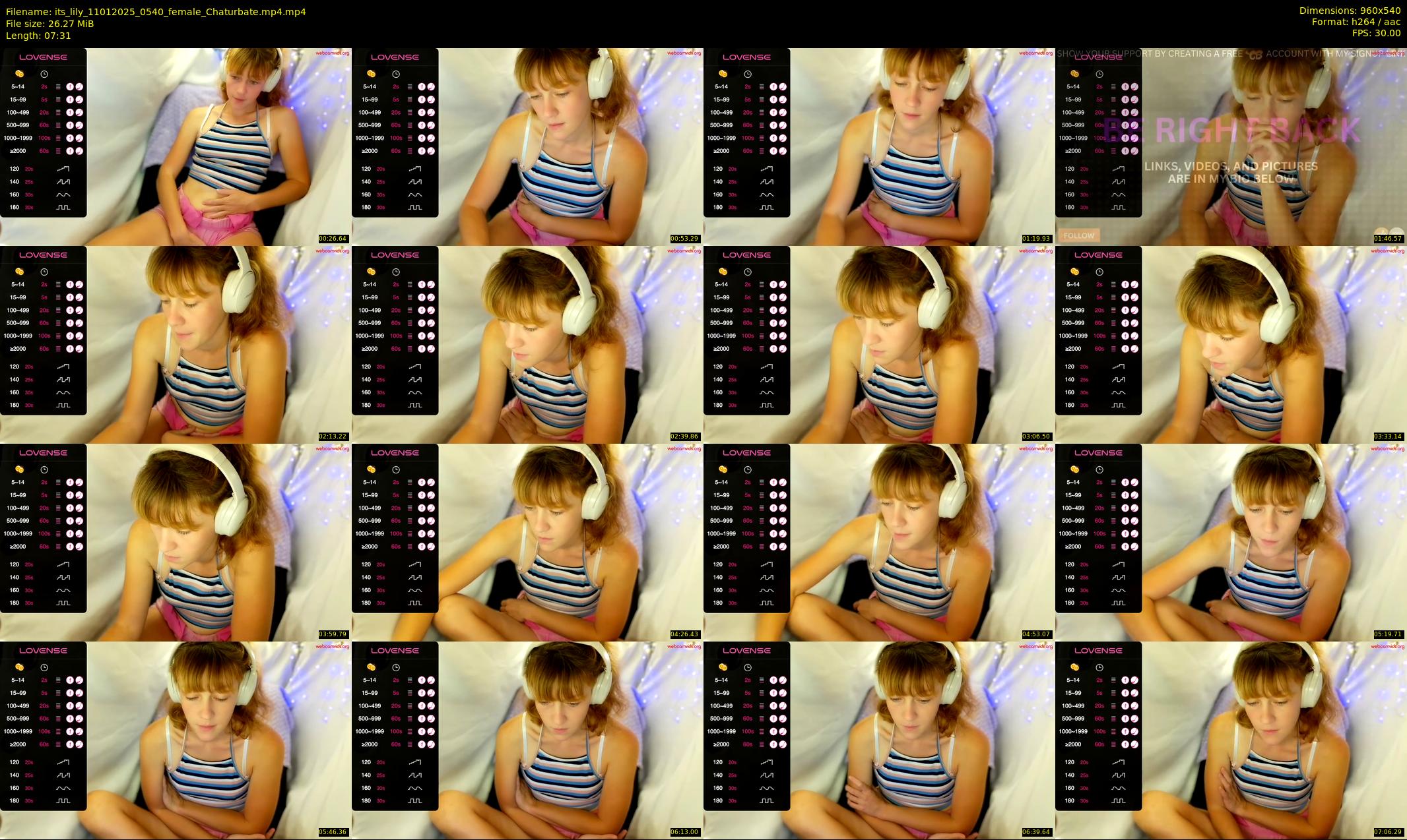 its_lily — 8 minute Chaturbate female cam show recording, 480p, Jan 11, 2025