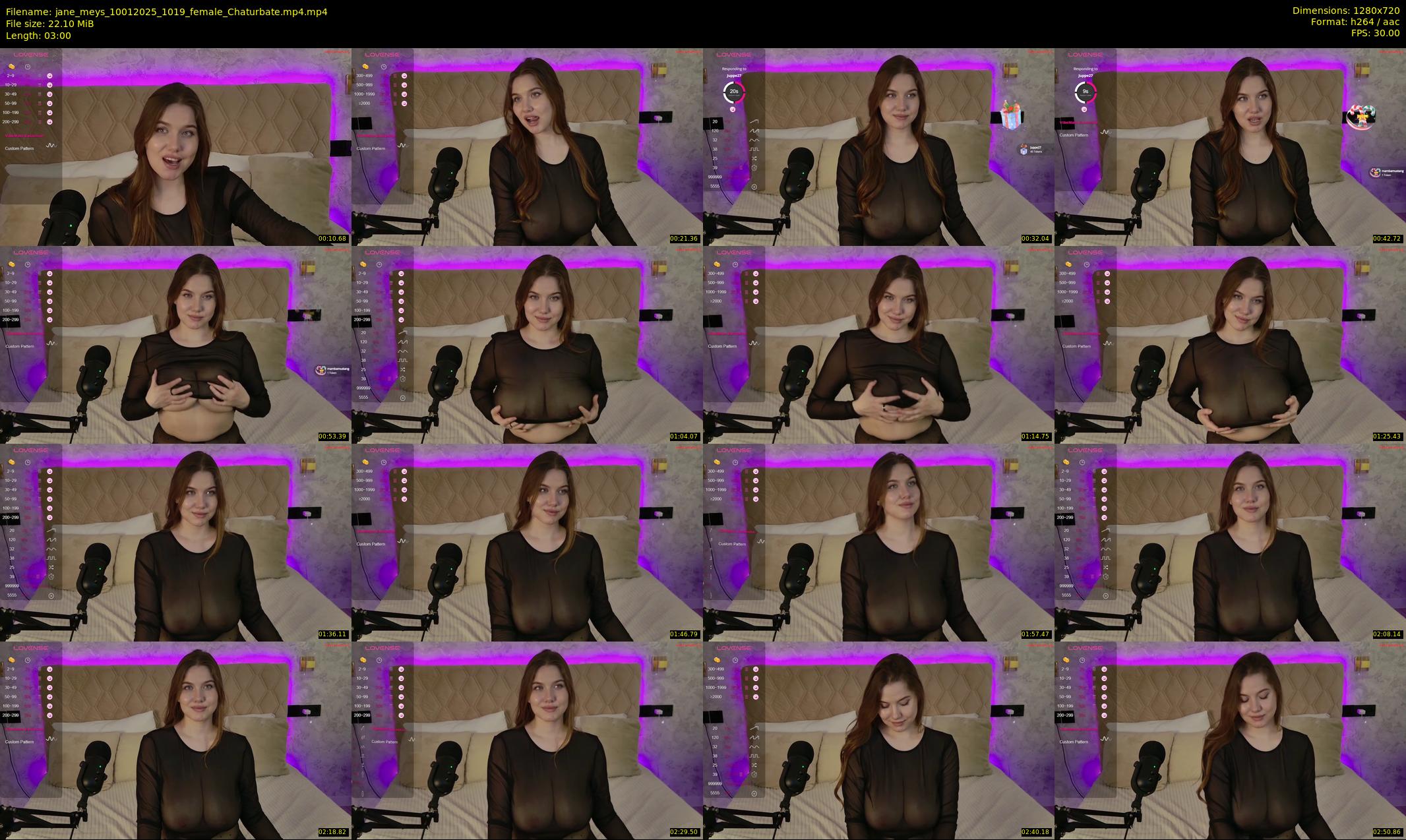 jane_meys — 3 minute Chaturbate female cam show recording, 720p, Jan 10, 2025