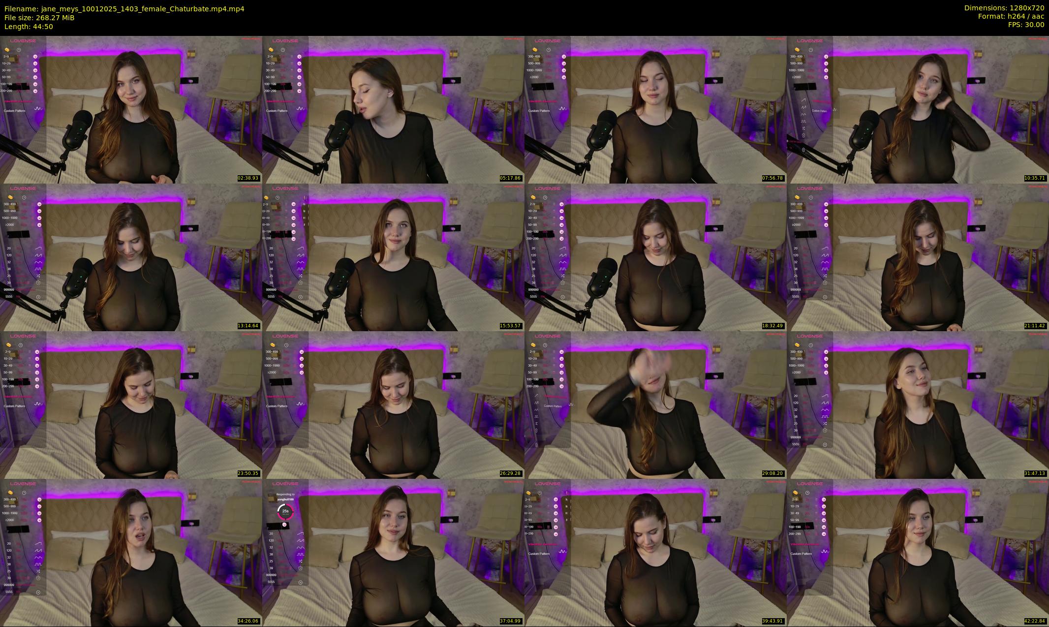 jane_meys — 45 minute Chaturbate female cam show recording, 720p, Jan 10, 2025