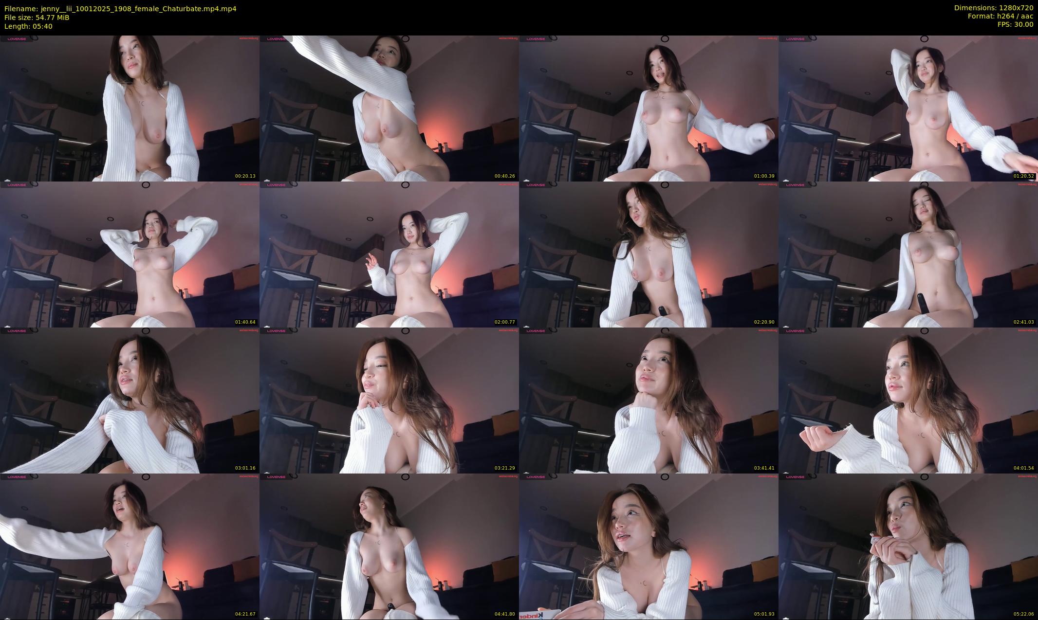 jenny__lii — 6 minute Chaturbate female cam show recording, 720p, Jan 10, 2025