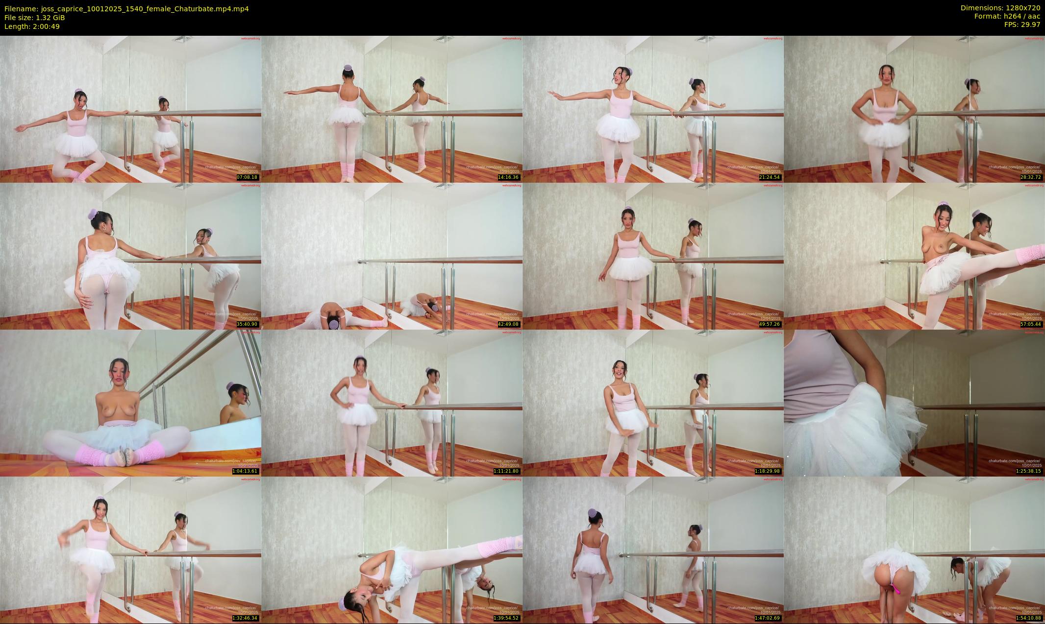 joss_caprice — 121 minute Chaturbate female cam show recording, 720p, Jan 10, 2025