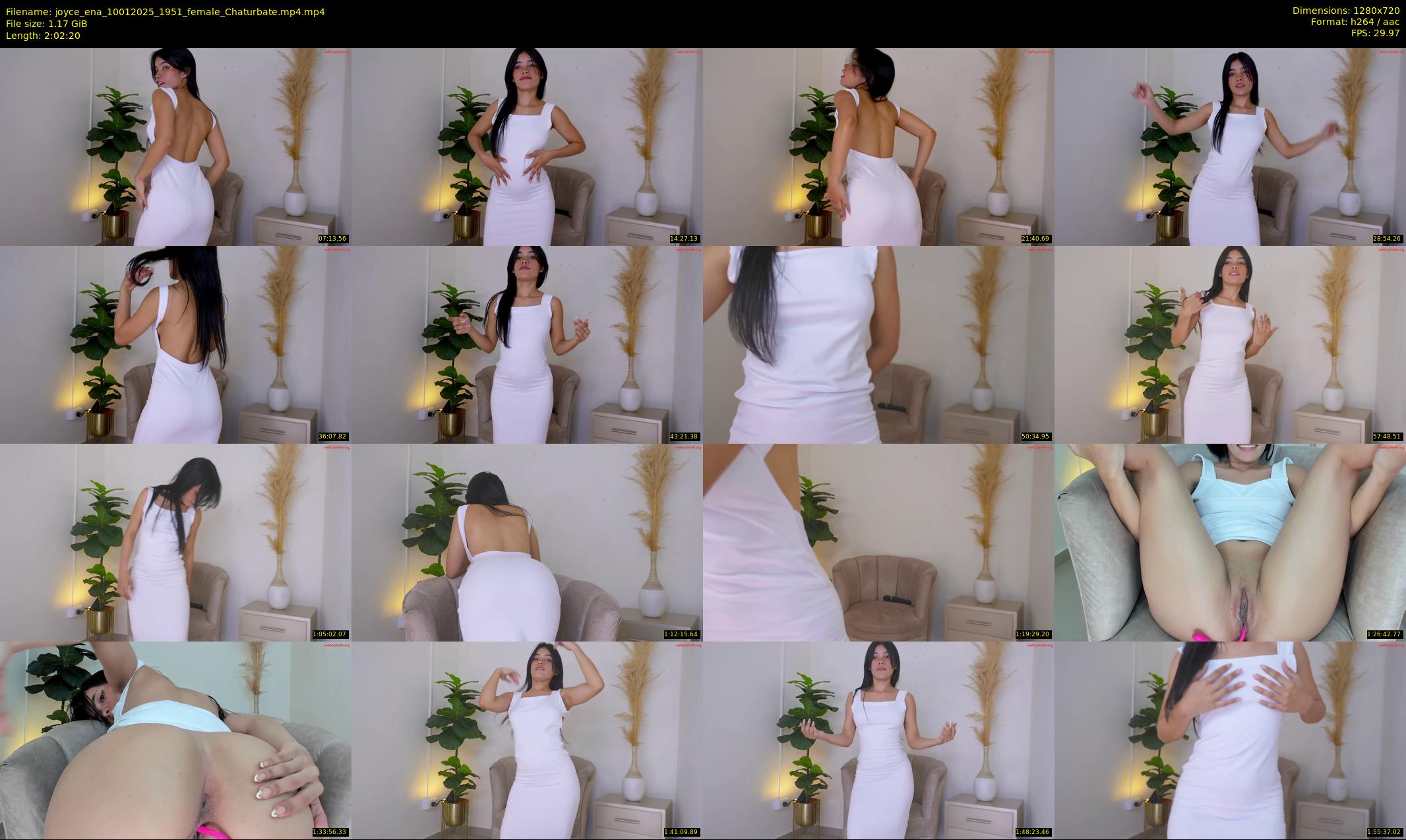 joyce_ena — 123 minute Chaturbate female cam show recording, 720p, Jan 10, 2025
