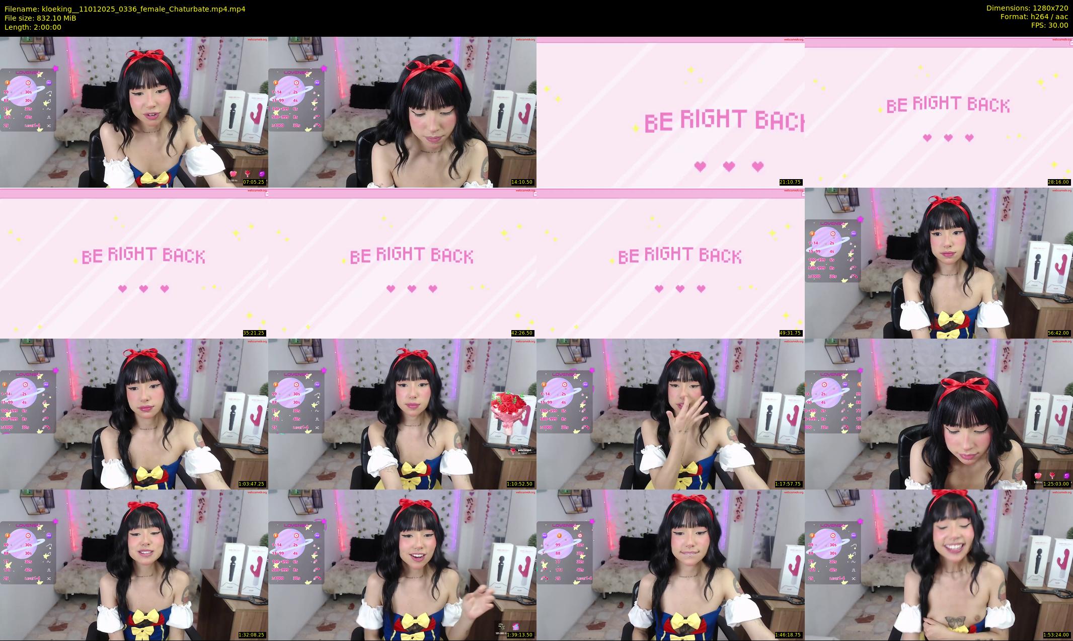 kloeking_ — 120 minute Chaturbate female cam show recording, 720p, Jan 11, 2025