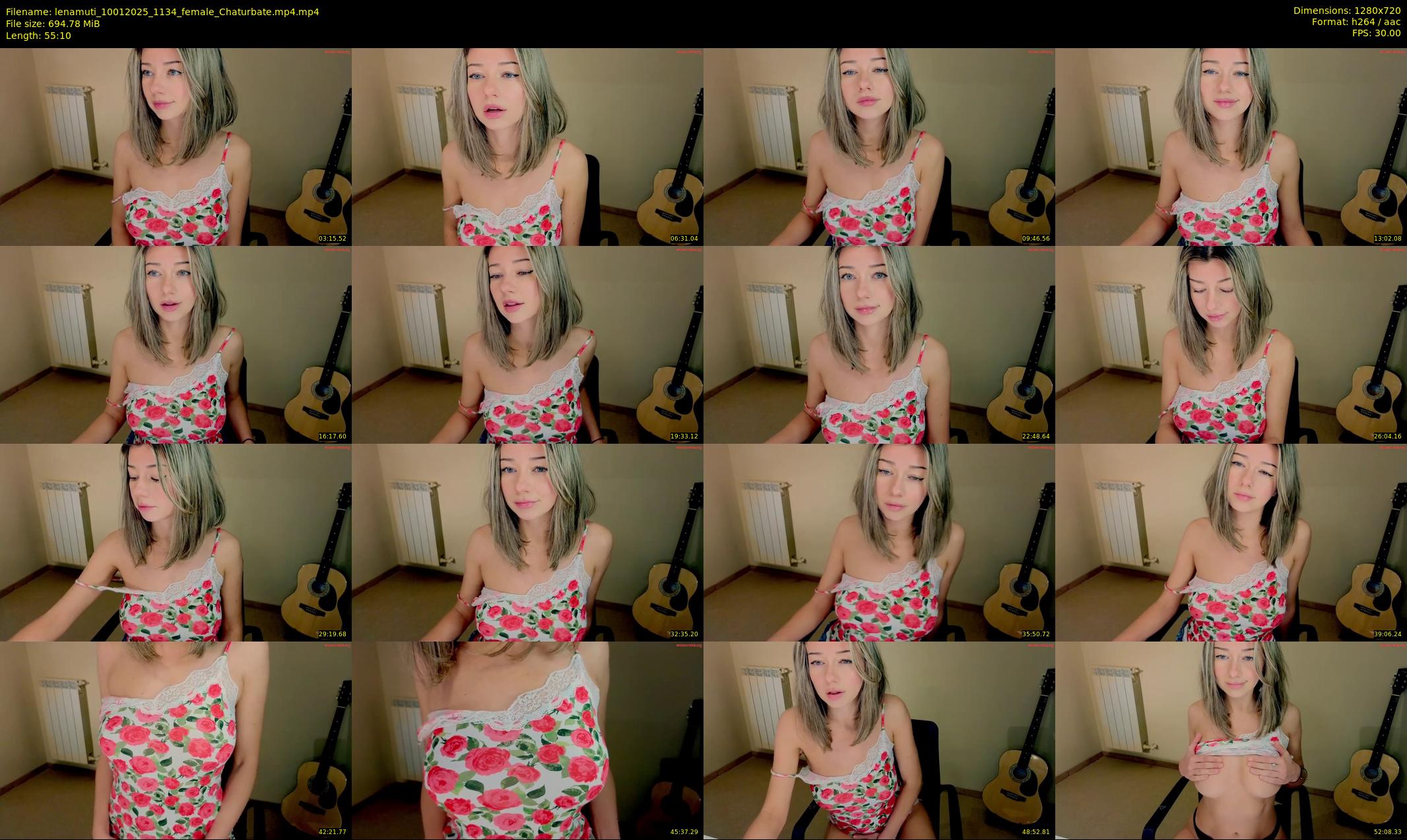 lenamuti — 56 minute Chaturbate female cam show recording, 720p, Jan 10, 2025