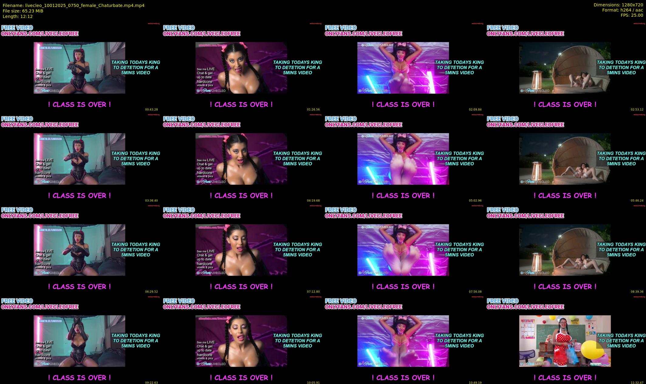 livecleo — 13 minute Chaturbate female cam show recording, 720p, Jan 10, 2025