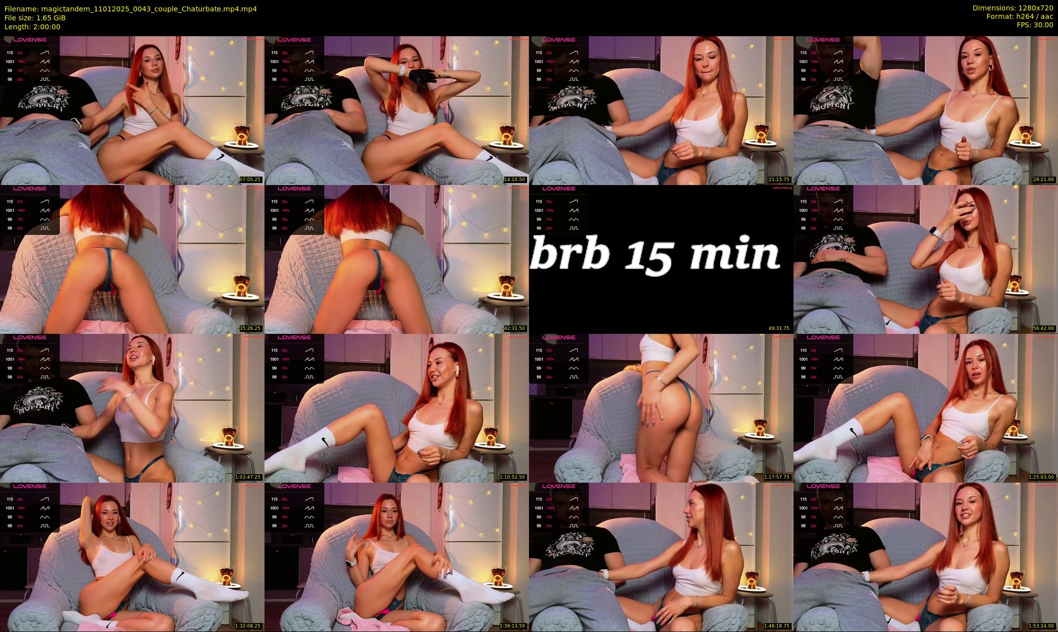 magictandem — 120 minute Chaturbate couple cam show recording, 720p, Jan 11, 2025