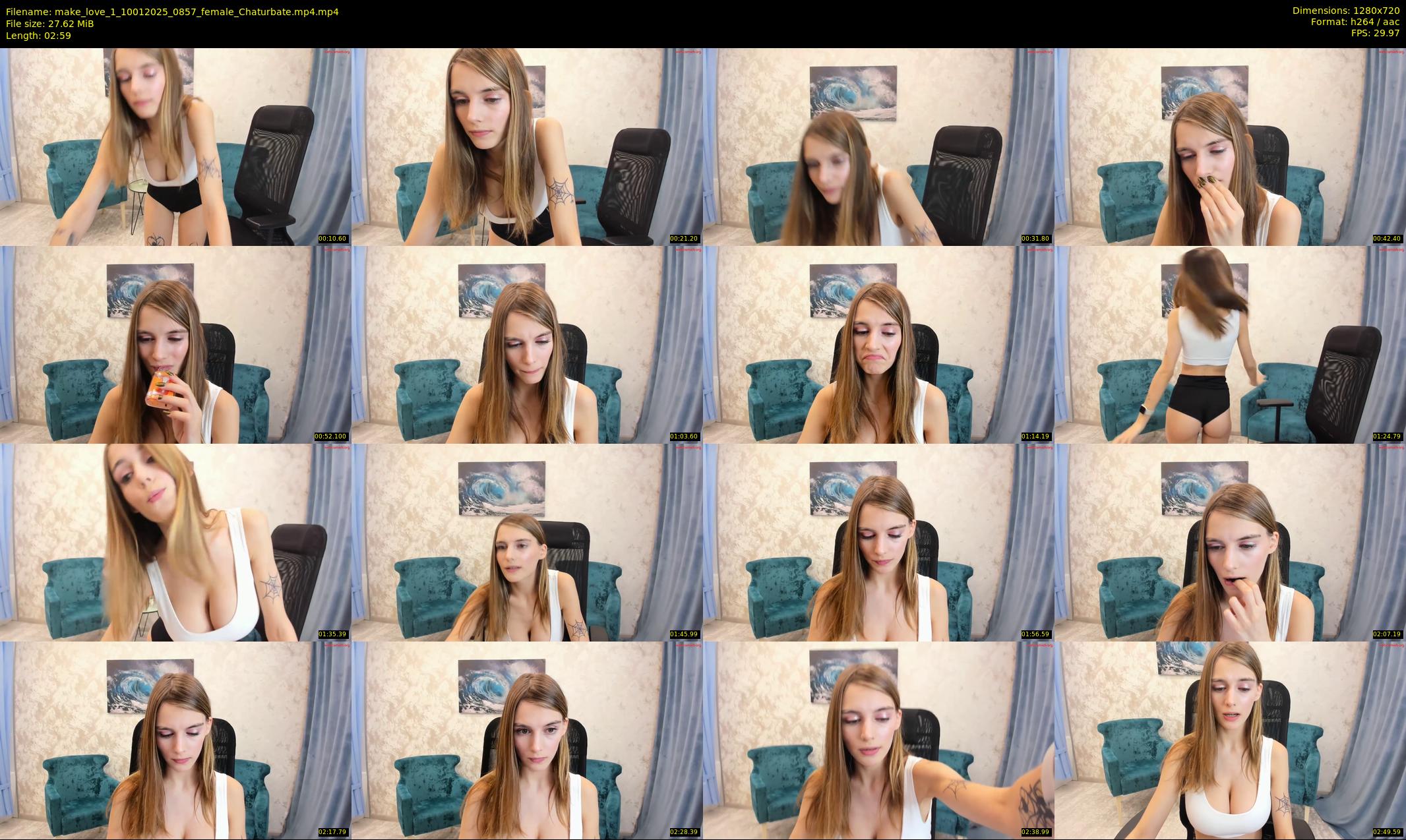 make_love_1 — 3 minute Chaturbate female cam show recording, 720p, Jan 10, 2025
