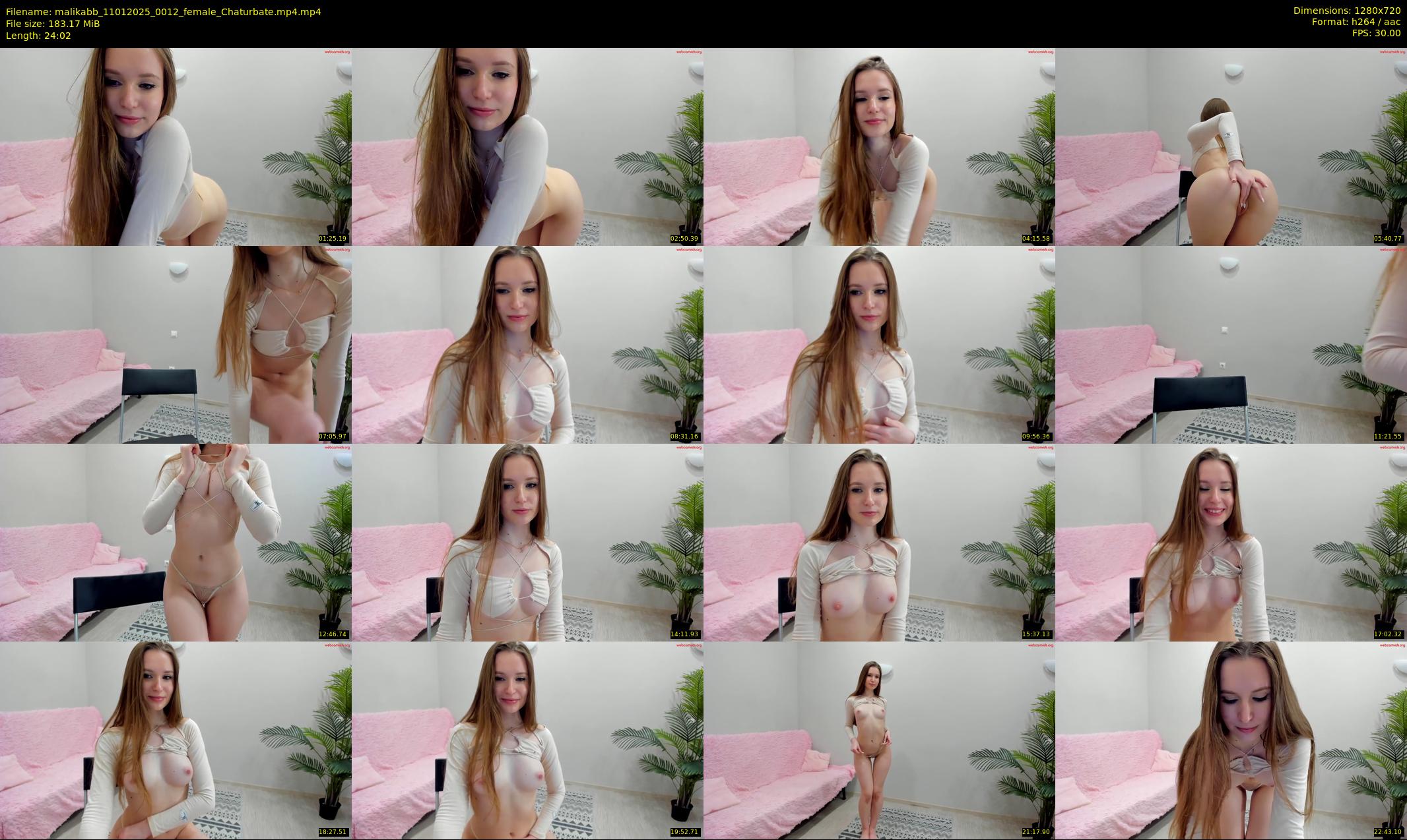 malikabb — 25 minute Chaturbate female cam show recording, 720p, Jan 11, 2025