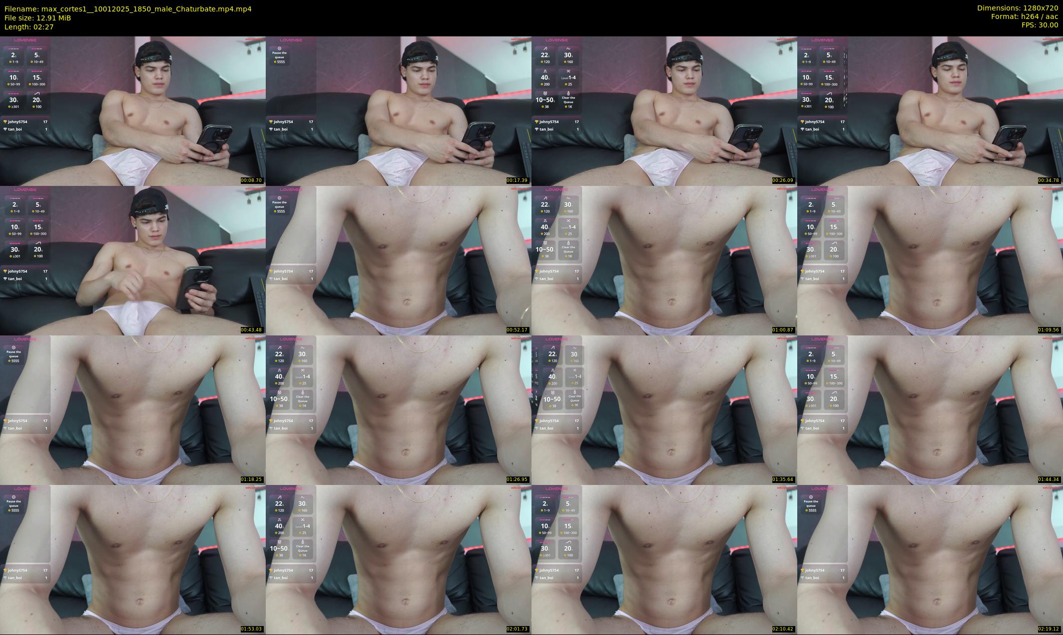 max_cortes1_ — 3 minute Chaturbate male cam show recording, 720p, Jan 10, 2025
