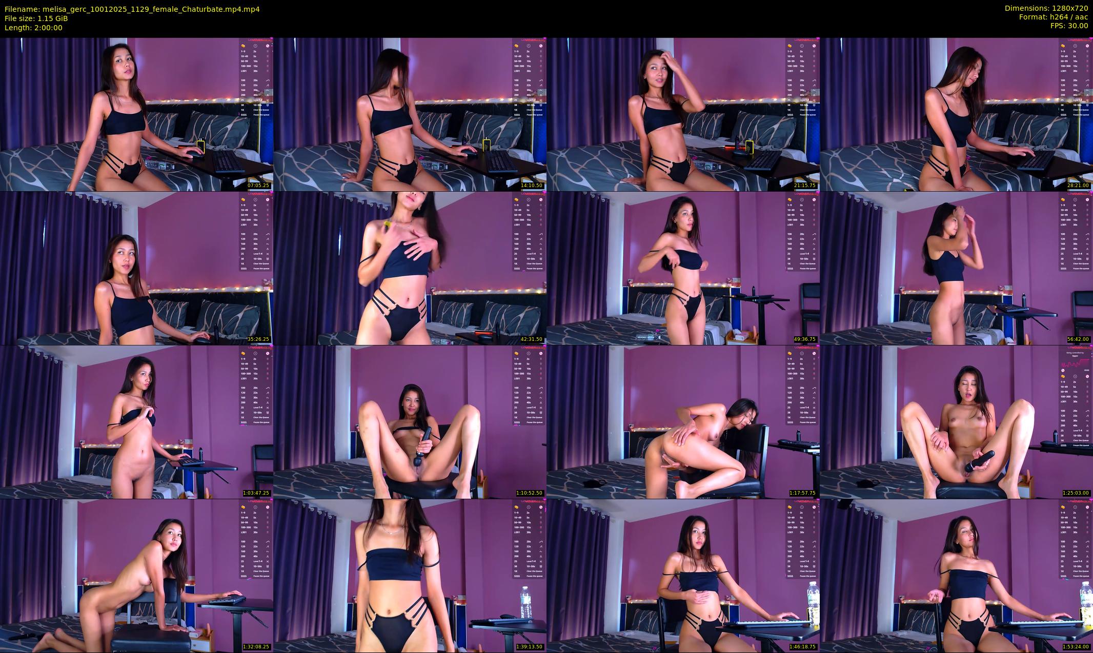melisa_gerc — 120 minute Chaturbate female cam show recording, 720p, Jan 10, 2025