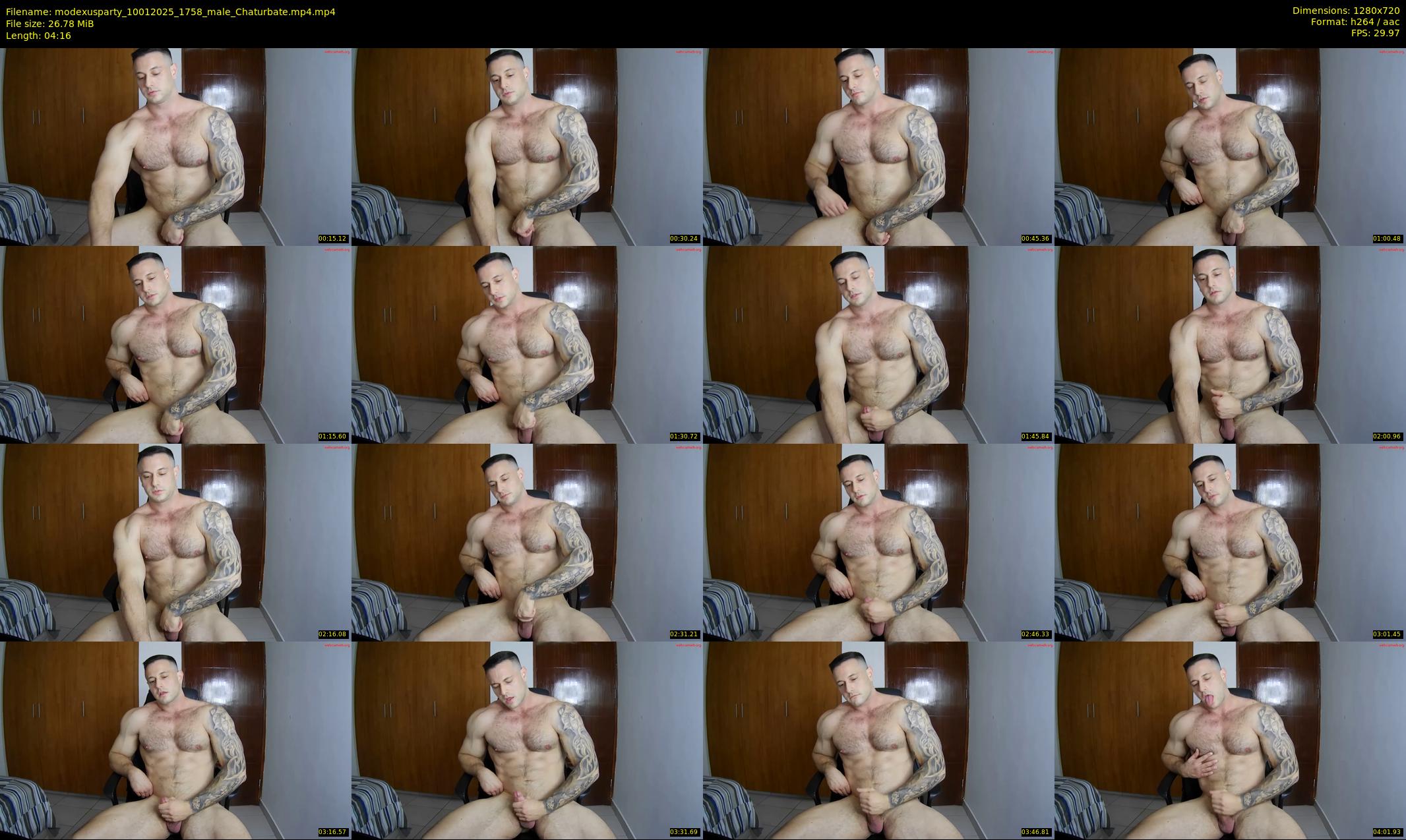 modexusparty — 5 minute Chaturbate male cam show recording, 720p, Jan 10, 2025