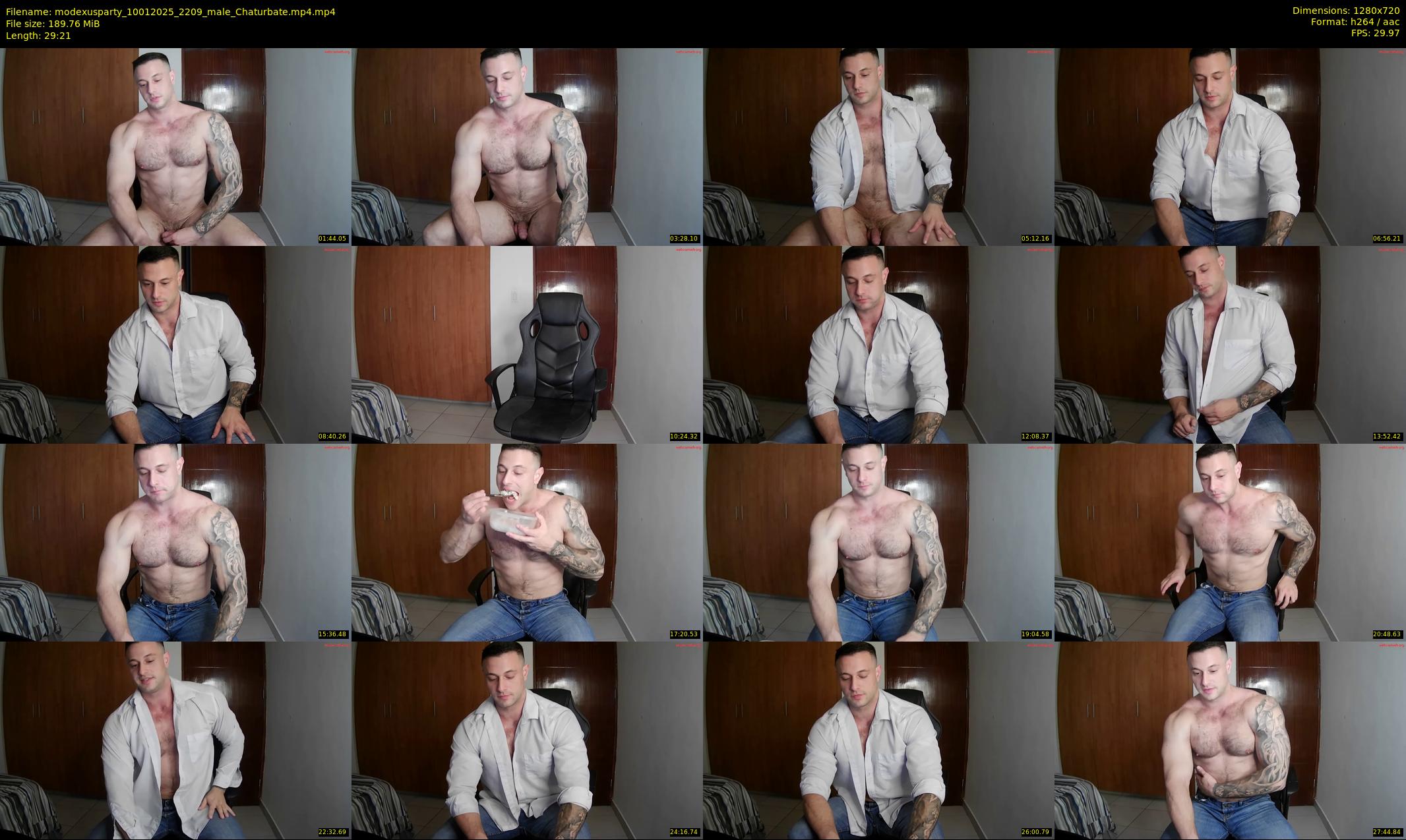 modexusparty — 30 minute Chaturbate male cam show recording, 720p, Jan 10, 2025