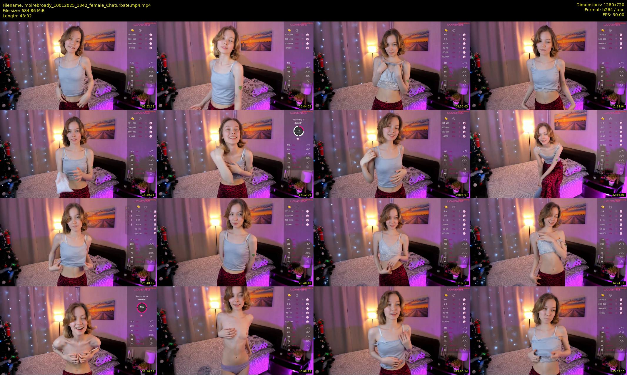 moirebroady — 49 minute Chaturbate female cam show recording, 720p, Jan 10, 2025