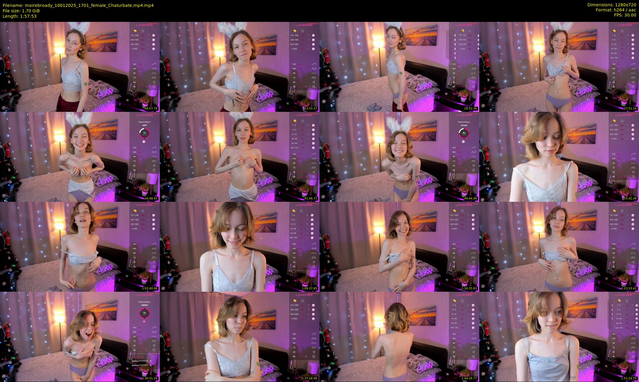 moirebroady — 118 minute Chaturbate female cam show recording, 720p, Jan 10, 2025