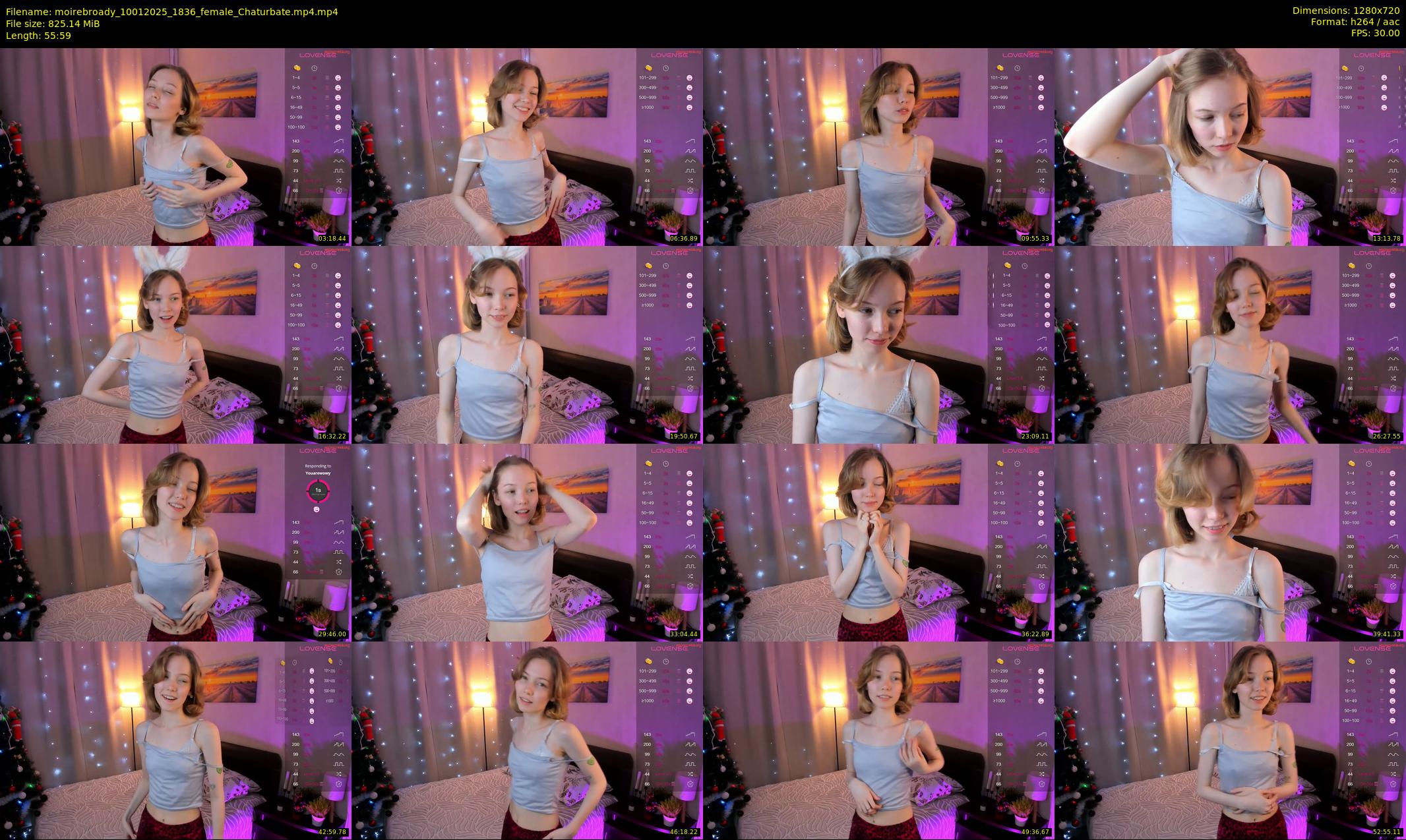 moirebroady — 56 minute Chaturbate female cam show recording, 720p, Jan 10, 2025