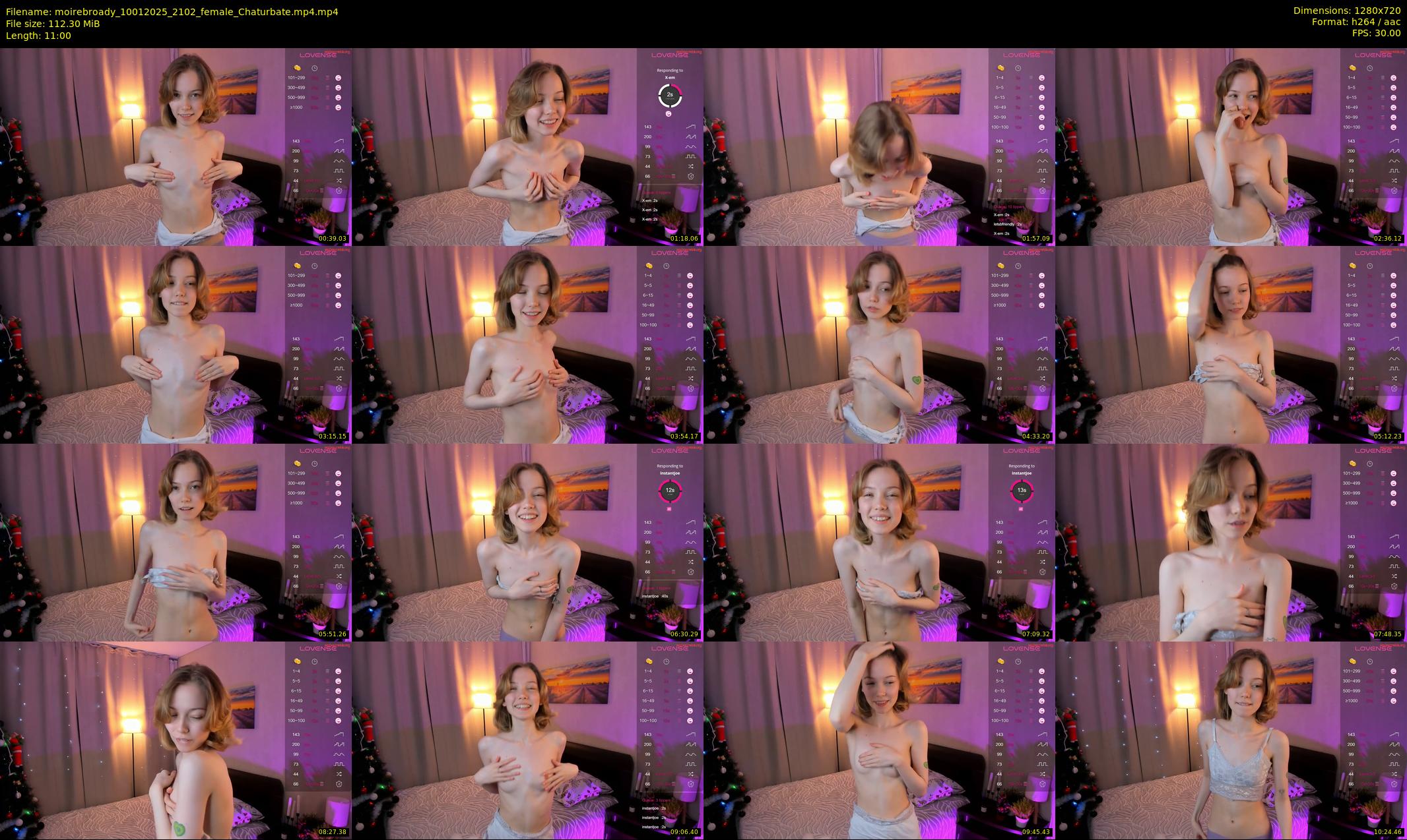 moirebroady — 11 minute Chaturbate female cam show recording, 720p, Jan 10, 2025