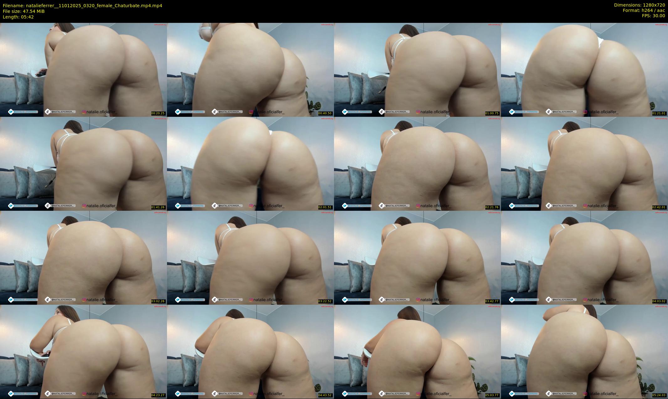 natalieferrer_ — 6 minute Chaturbate female cam show recording, 720p, Jan 11, 2025