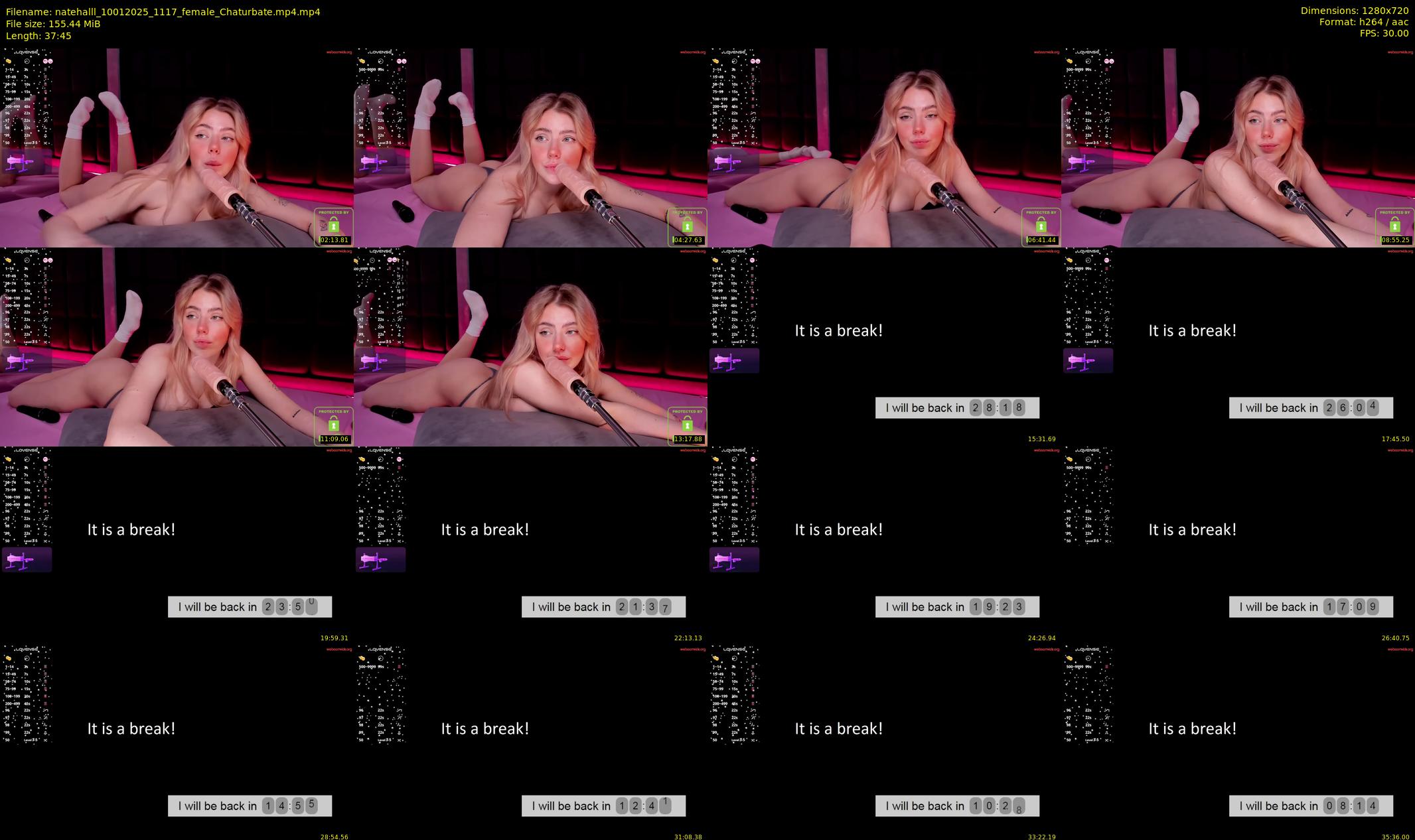 natehalll — 38 minute Chaturbate female cam show recording, 720p, Jan 10, 2025