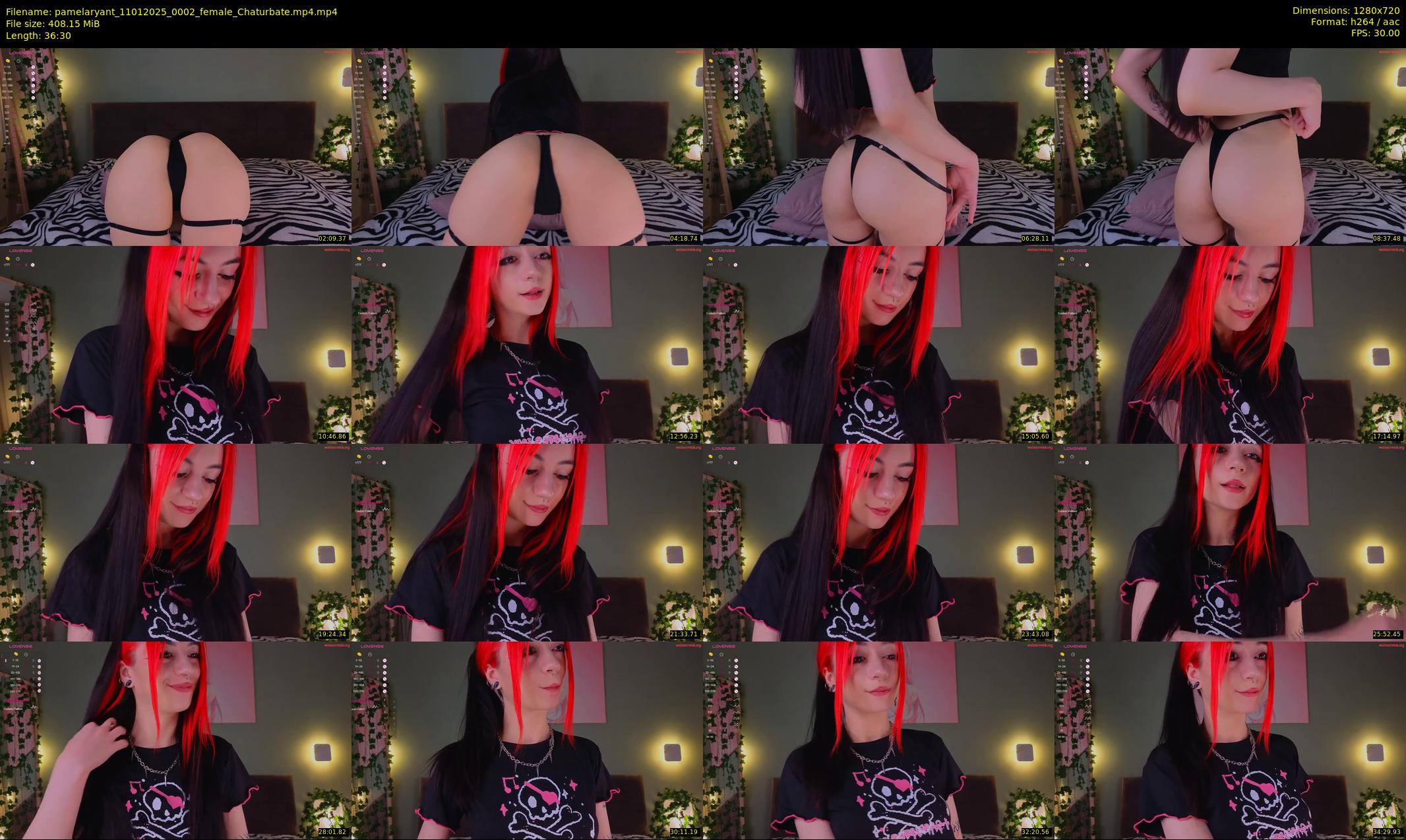 pamelaryant — 37 minute Chaturbate female cam show recording, 720p, Jan 11, 2025