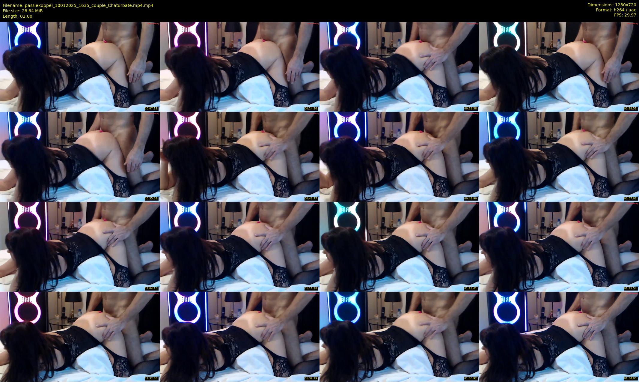 passiekoppel — 2 minute Chaturbate couple cam show recording, 720p, Jan 10, 2025