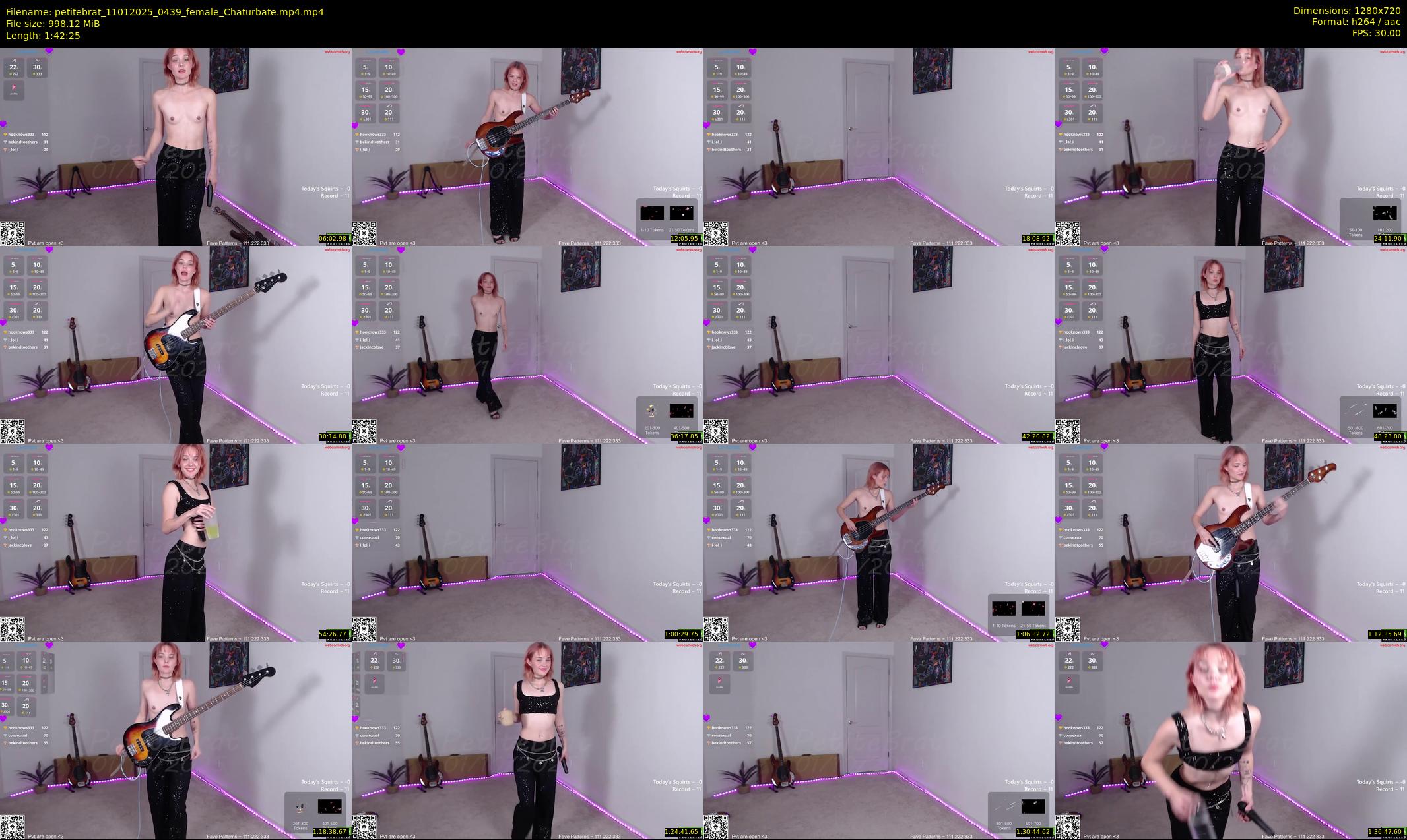 petitebrat — 103 minute Chaturbate female cam show recording, 720p, Jan 11, 2025