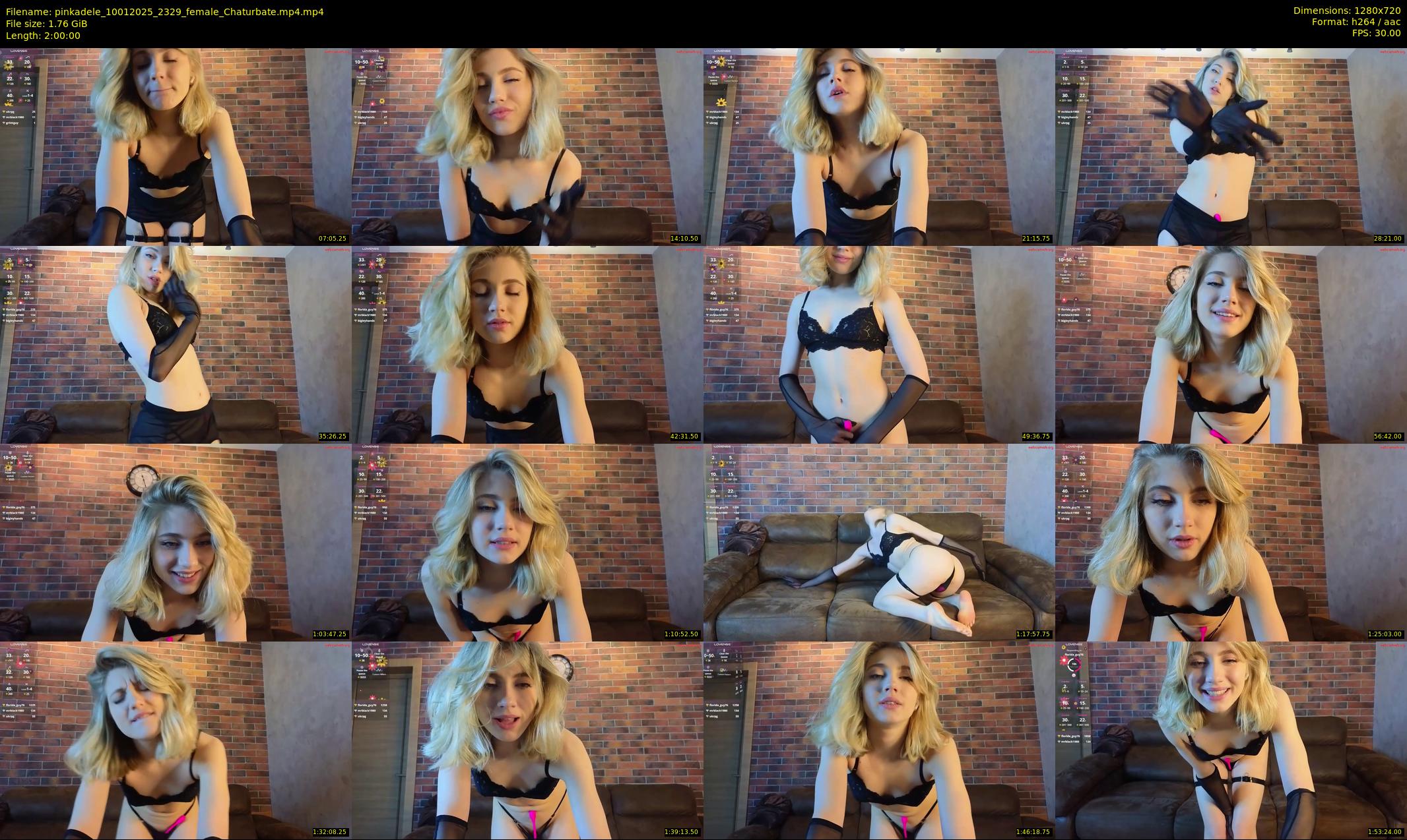 pinkadele — 120 minute Chaturbate female cam show recording, 720p, Jan 10, 2025