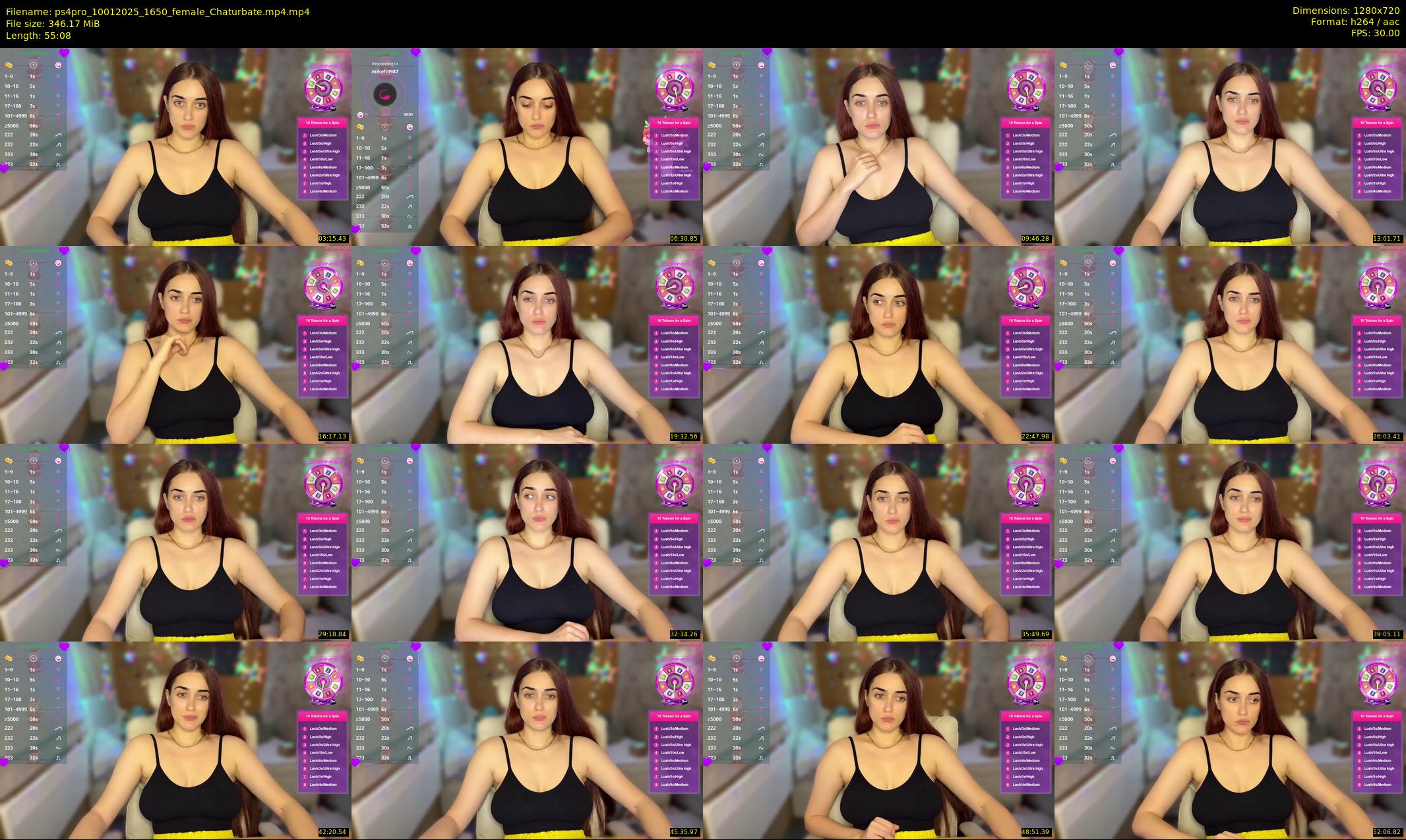 ps4pro — 56 minute Chaturbate female cam show recording, 720p, Jan 10, 2025