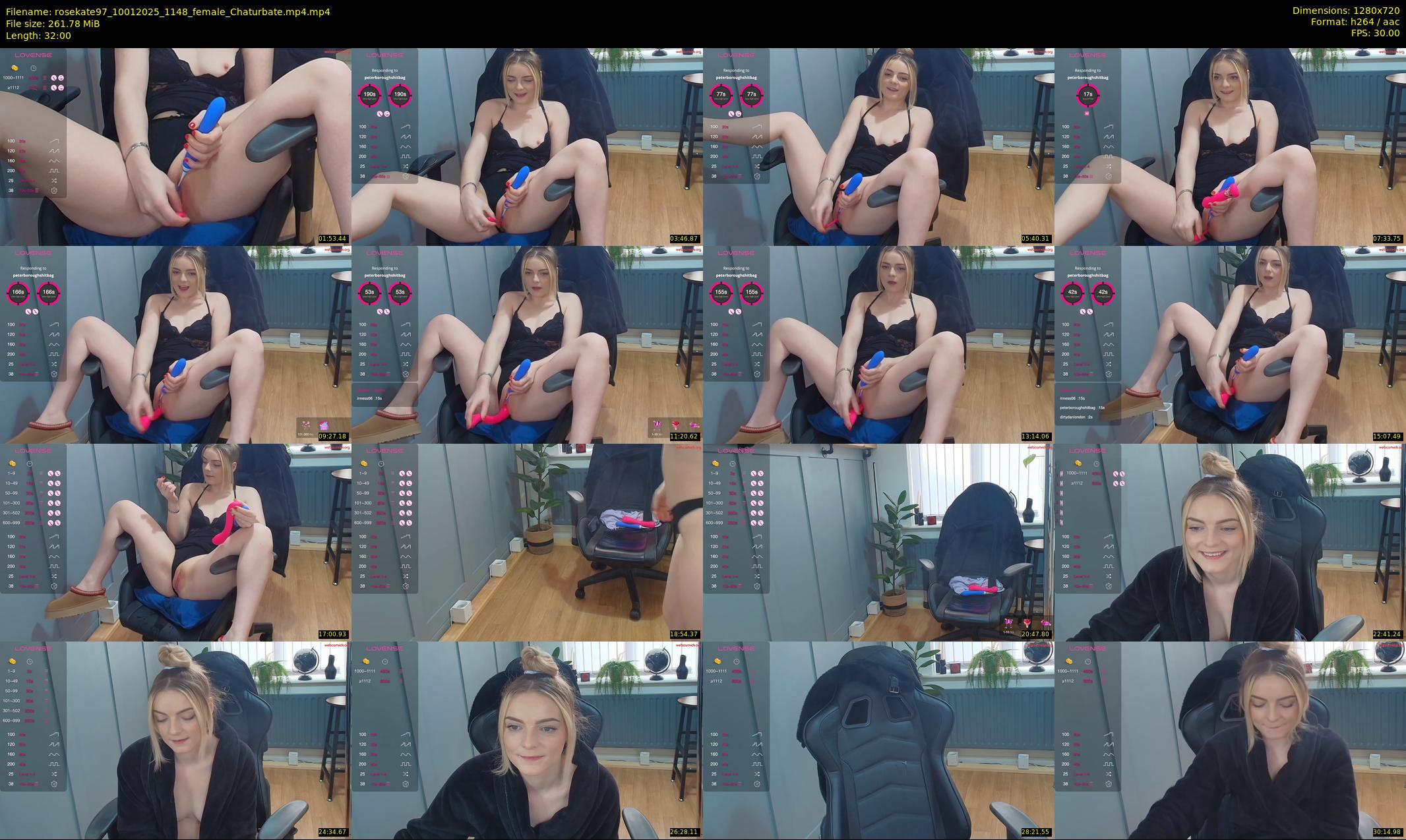 rosekate97 — 32 minute Chaturbate female cam show recording, 720p, Jan 10, 2025