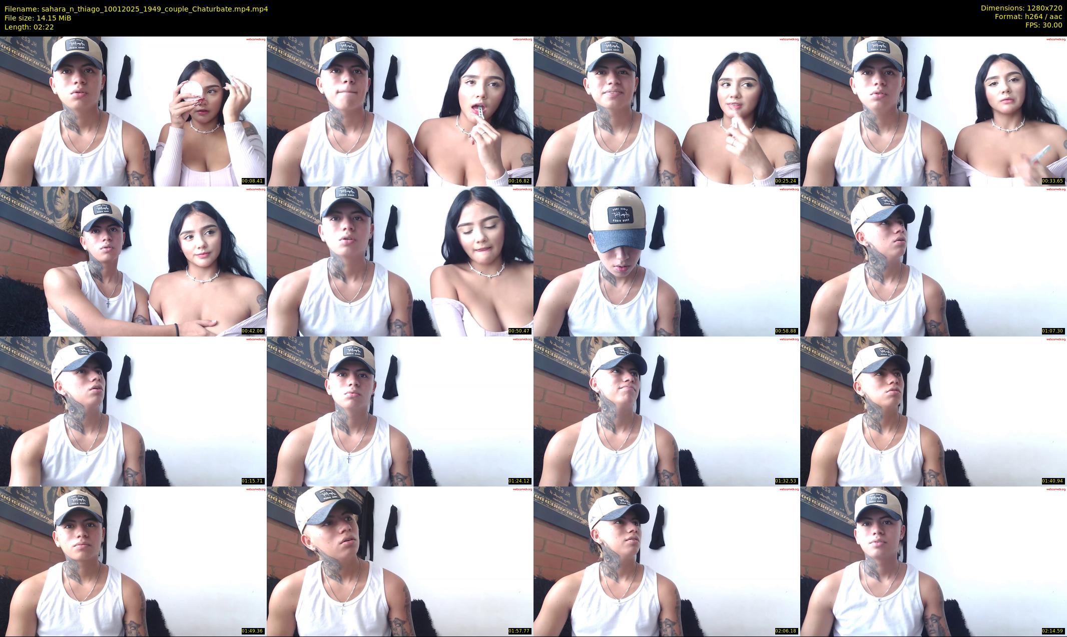 sahara_n_thiago — 3 minute Chaturbate couple cam show recording, 720p, Jan 10, 2025