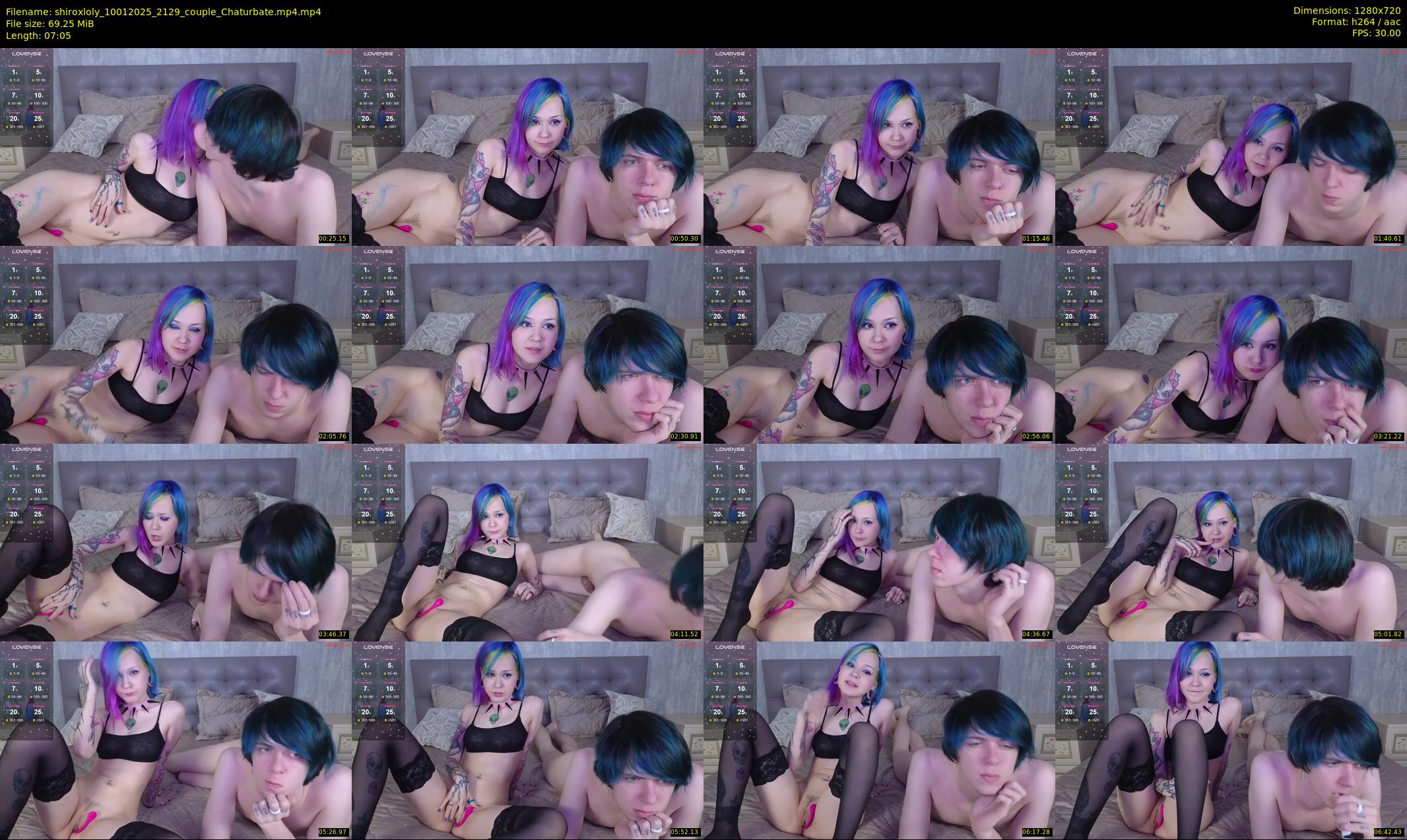 shiroxloly — 8 minute Chaturbate couple cam show recording, 720p, Jan 10, 2025