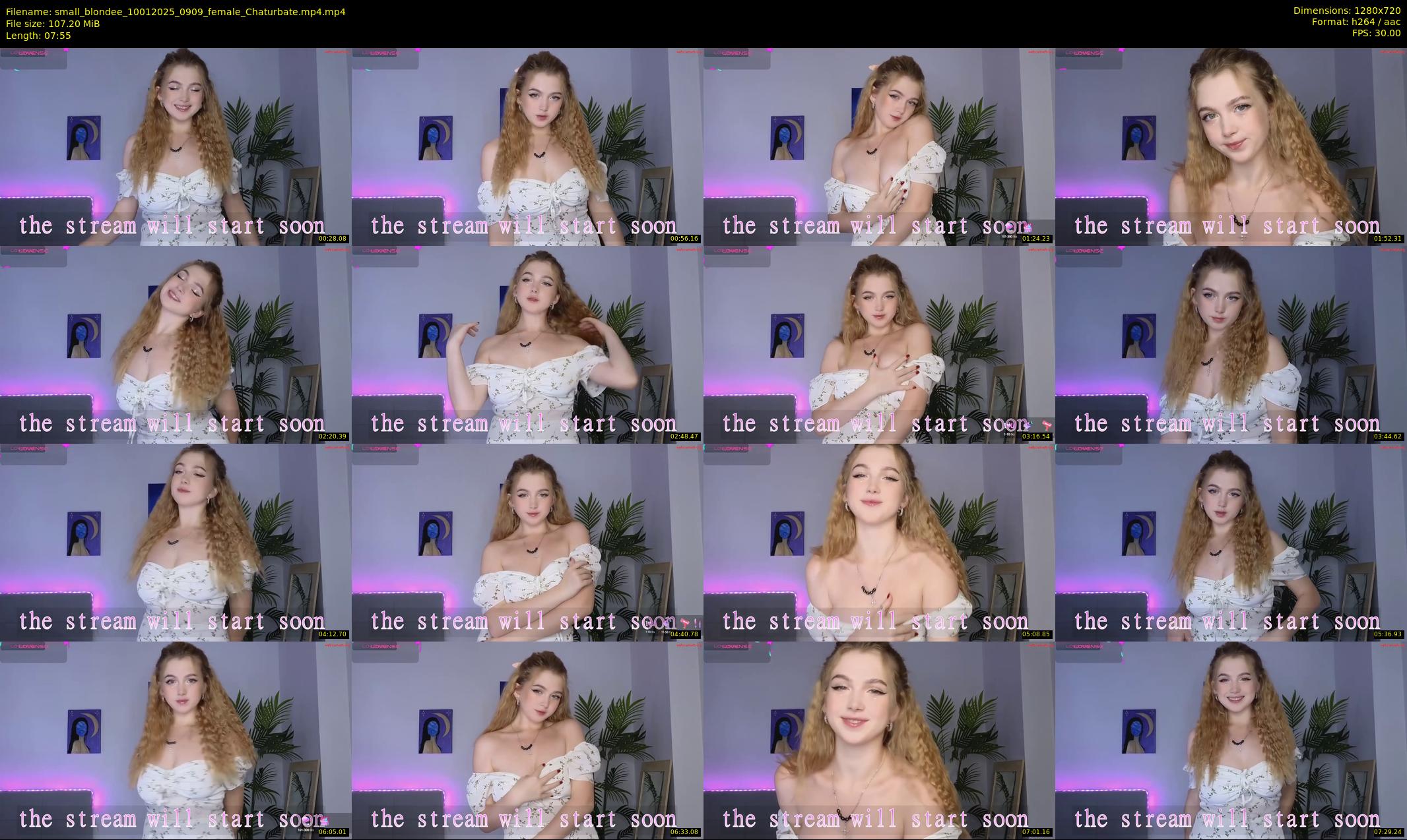 small_blondee — 8 minute Chaturbate female cam show recording, 720p, Jan 10, 2025