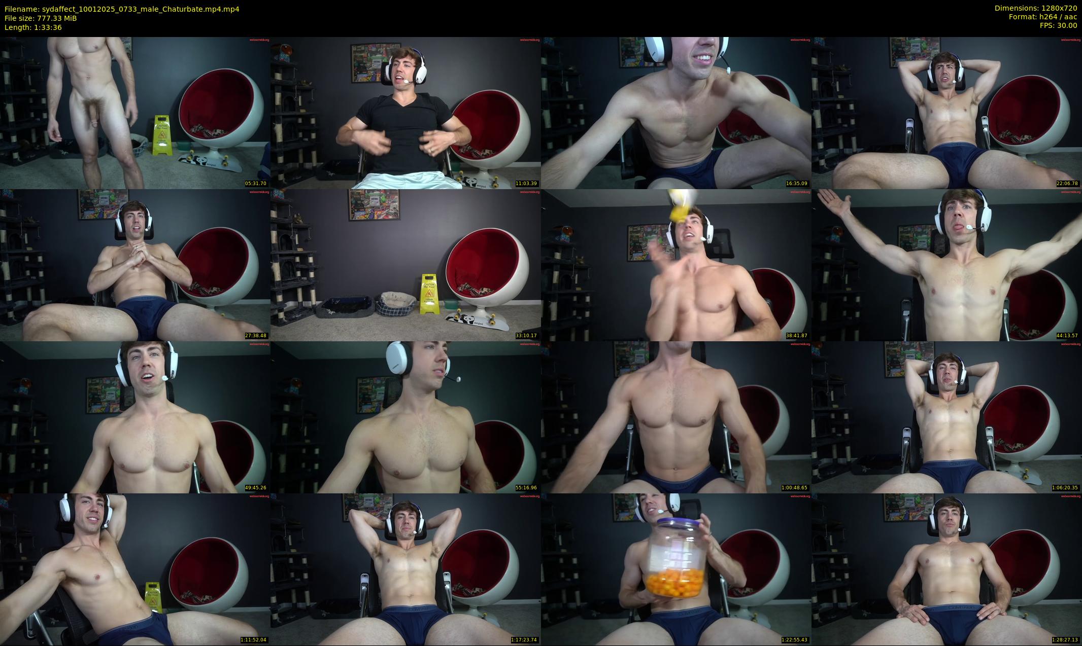 sydaffect — 94 minute Chaturbate male cam show recording, 720p, Jan 10, 2025