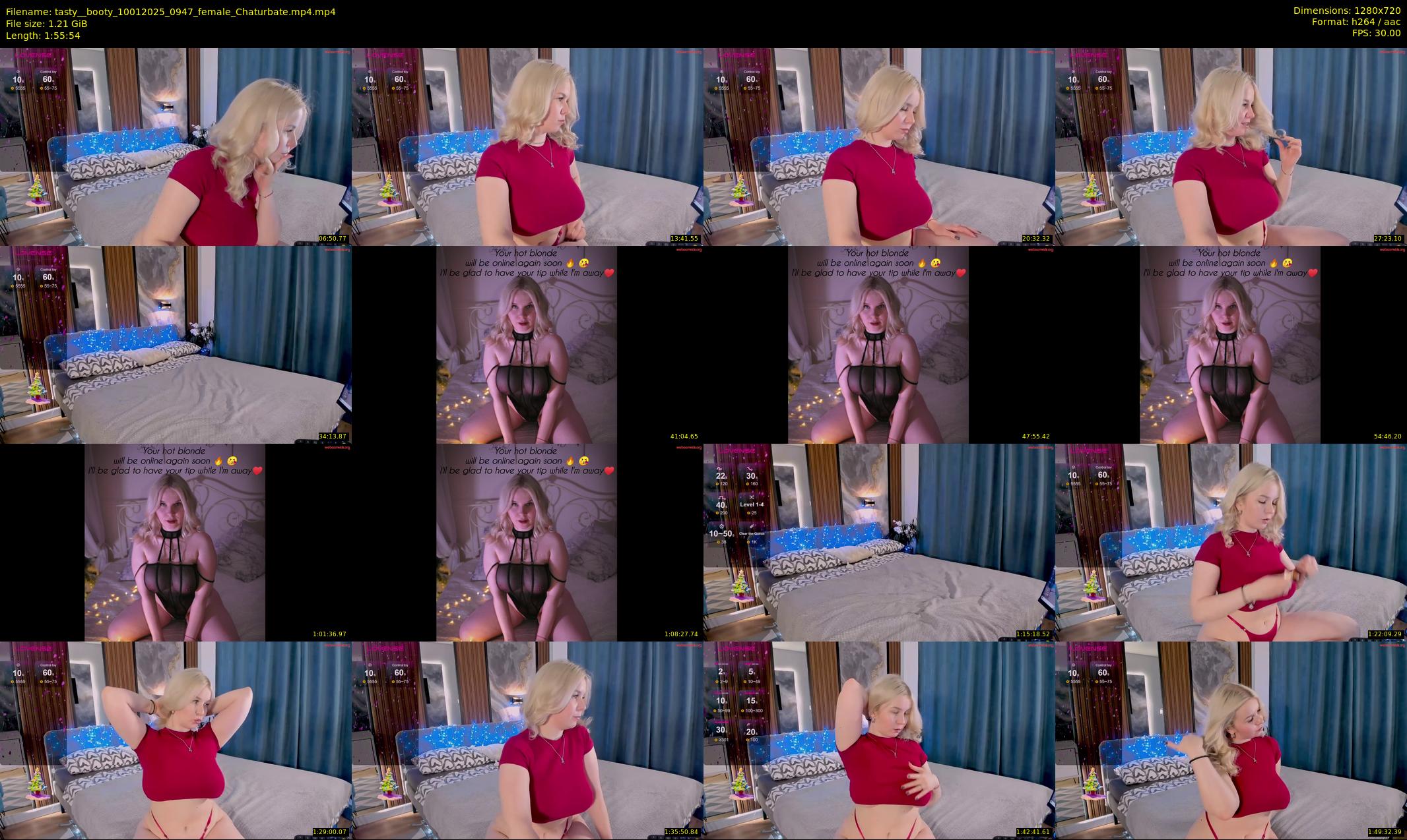 tasty__booty — 116 minute Chaturbate female cam show recording, 720p, Jan 10, 2025