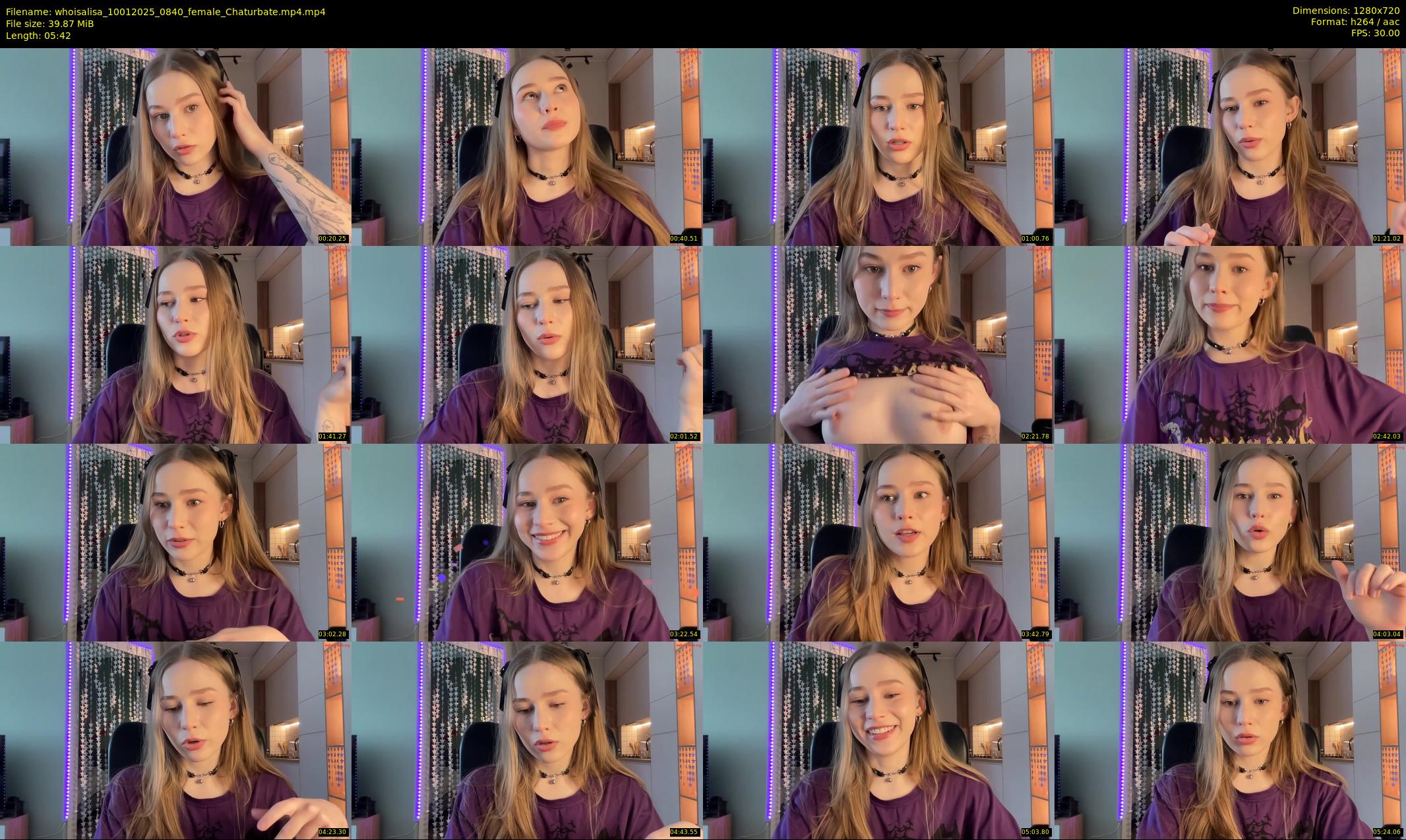 whoisalisa — 6 minute Chaturbate female cam show recording, 720p, Jan 10, 2025