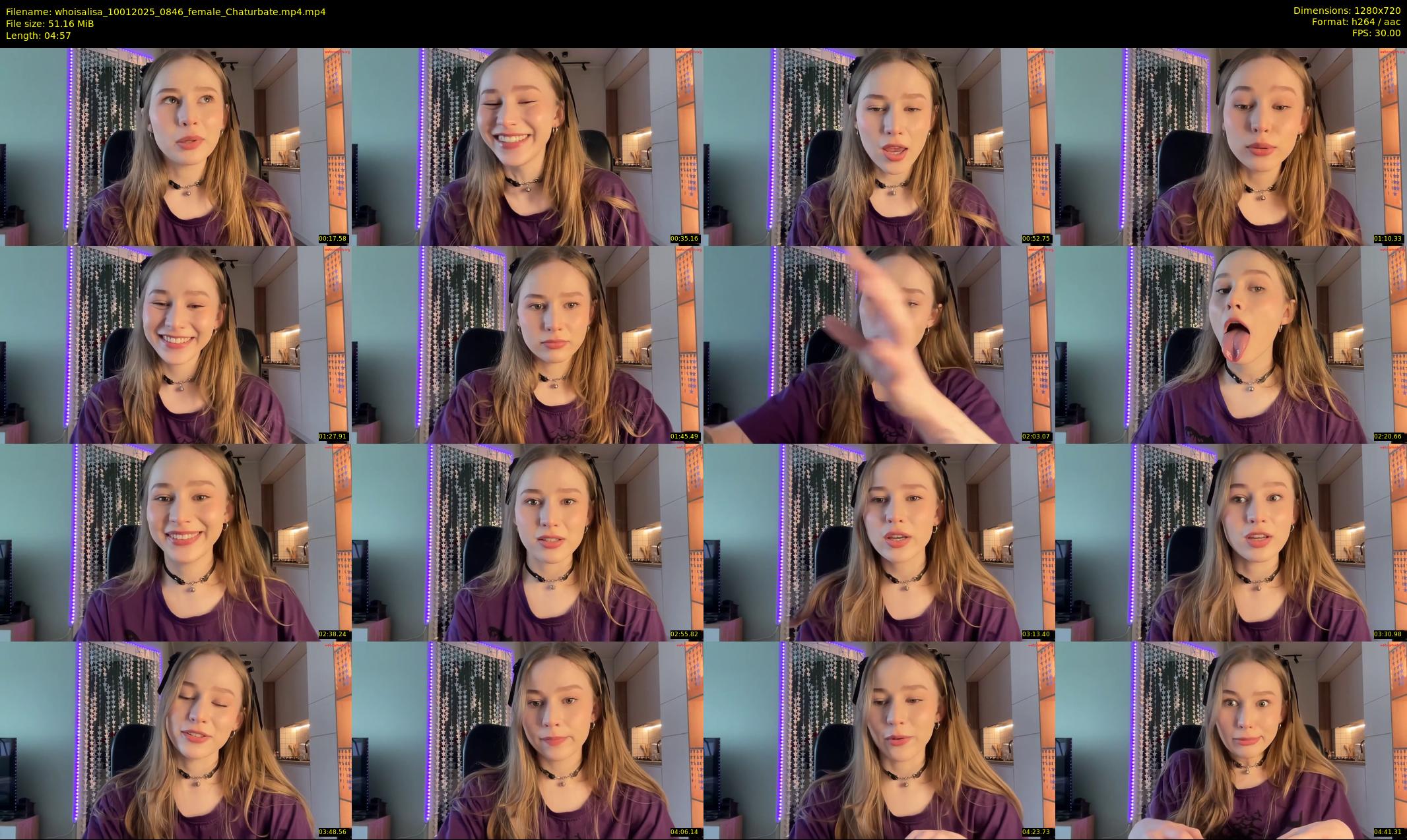 whoisalisa — 5 minute Chaturbate female cam show recording, 720p, Jan 10, 2025