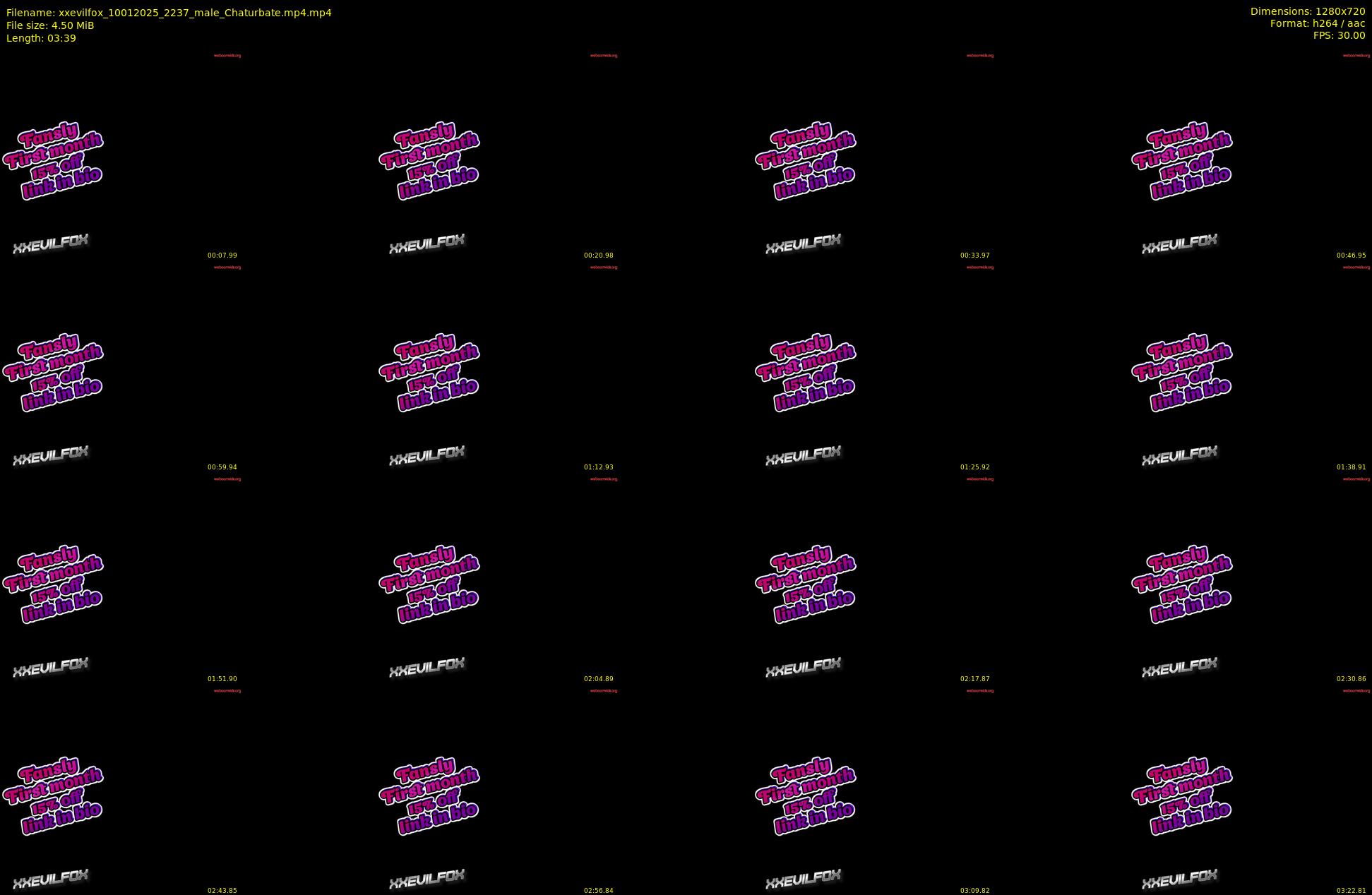 xxevilfox — 4 minute Chaturbate male cam show recording, 720p, Jan 10, 2025