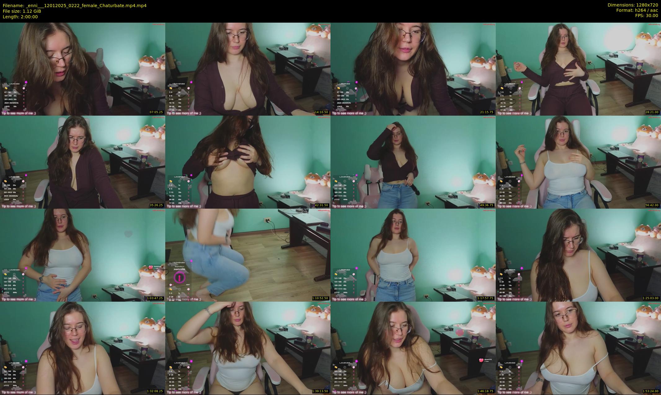 _enni__ — 120 minute Chaturbate female cam show recording, 720p, Jan 12, 2025