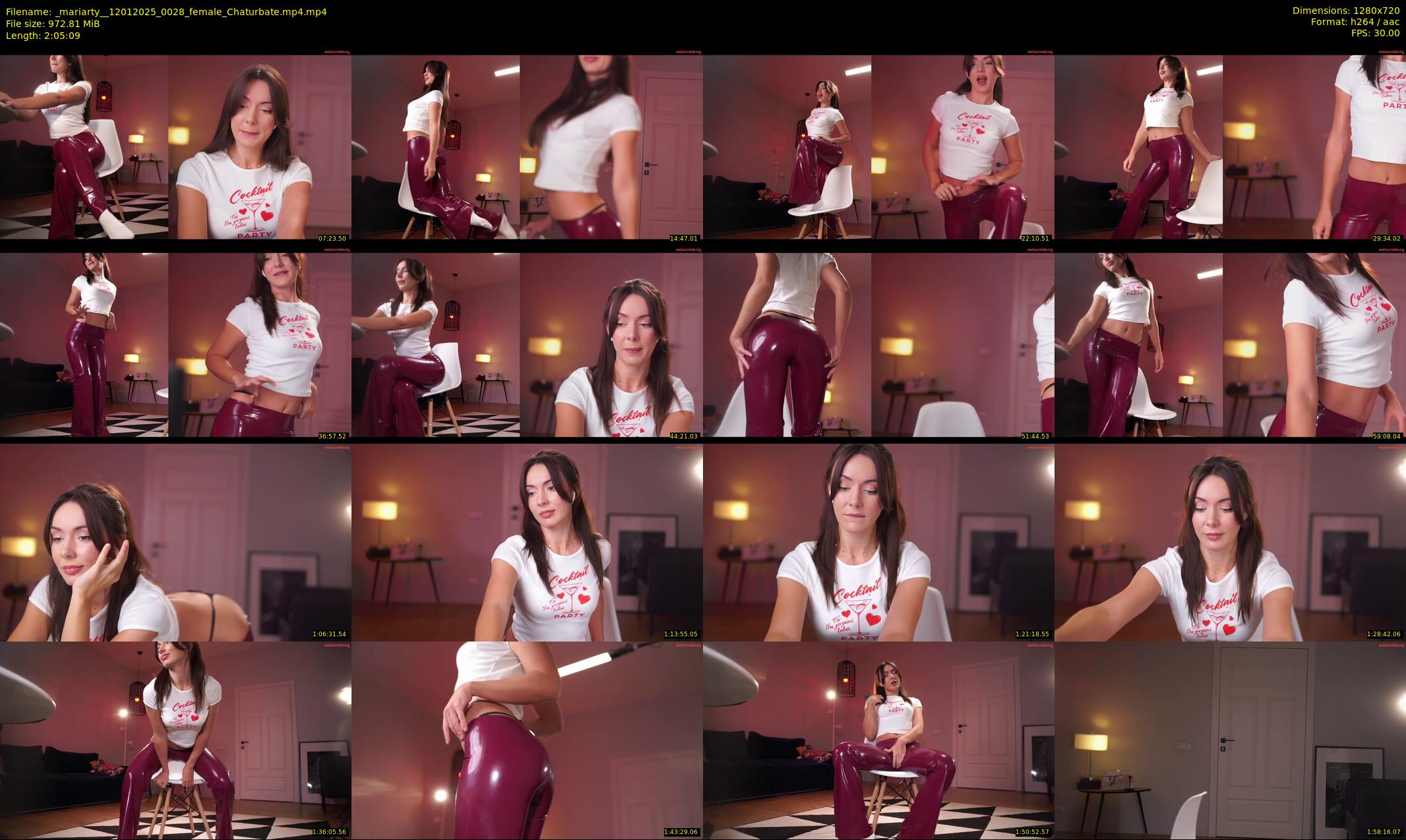 _mariarty_ — 126 minute Chaturbate female cam show recording, 720p, Jan 12, 2025
